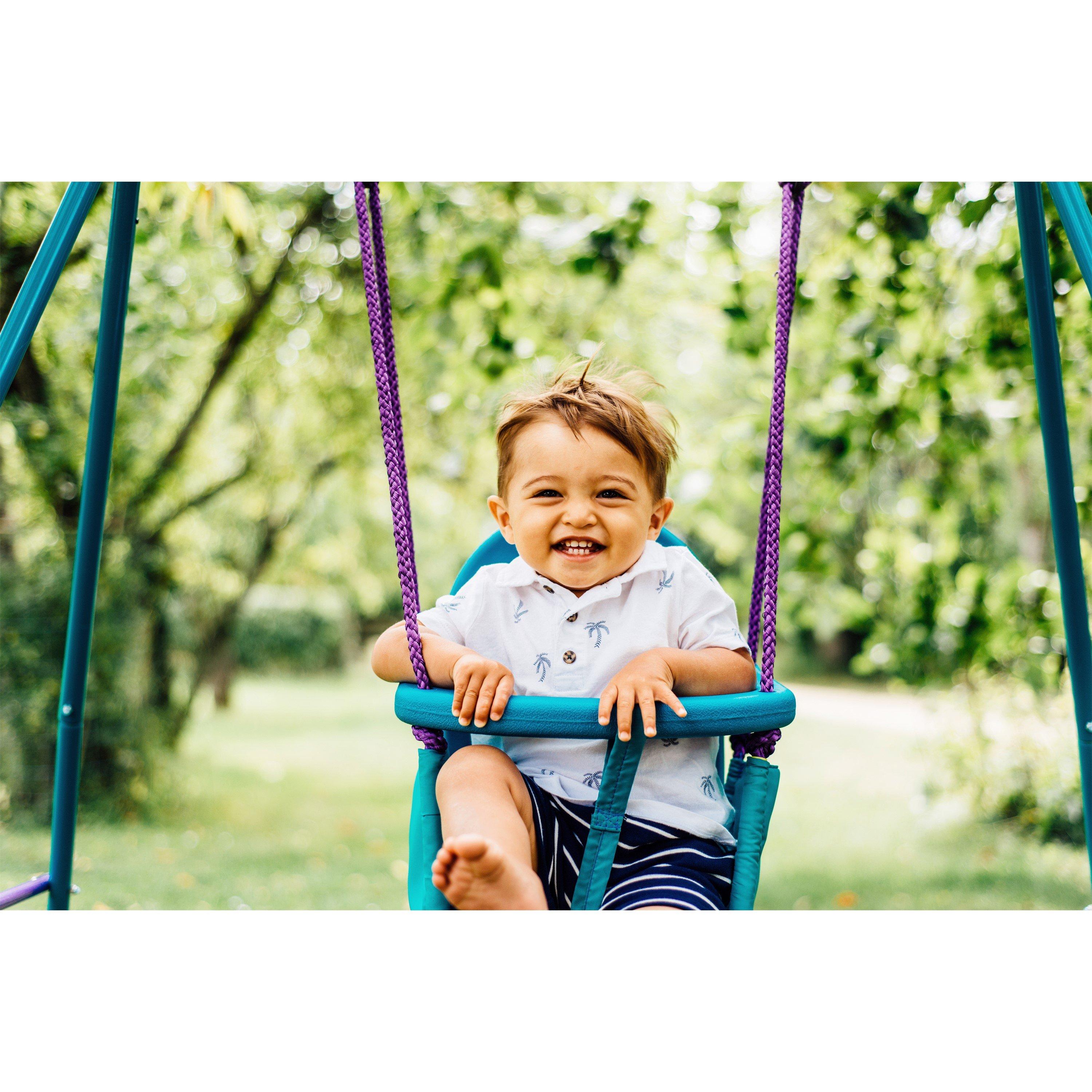 Purple & Teal - Plum Play - Plum 2 in 1 Swing Set - 6