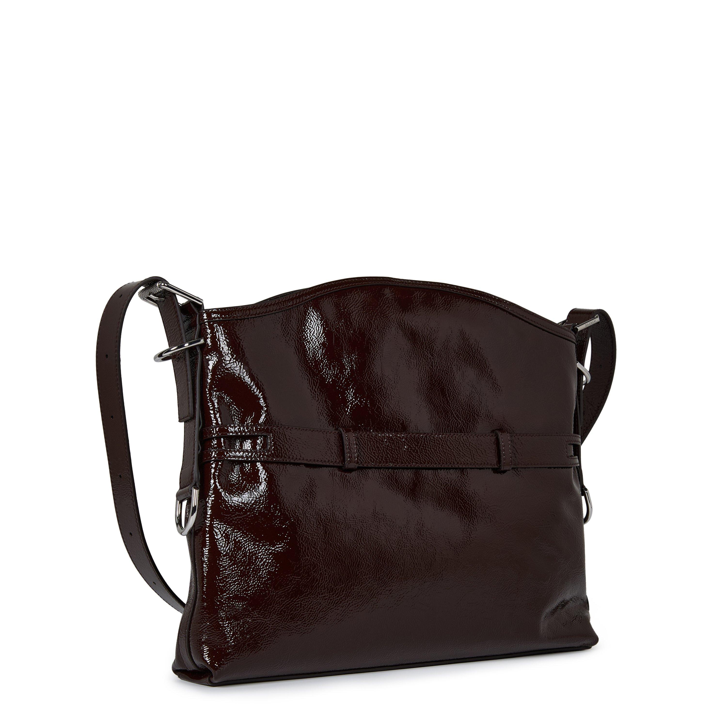 Ebony Brown - GIVENCHY - Women's Voyou Buckle Shoulder Bags - 3