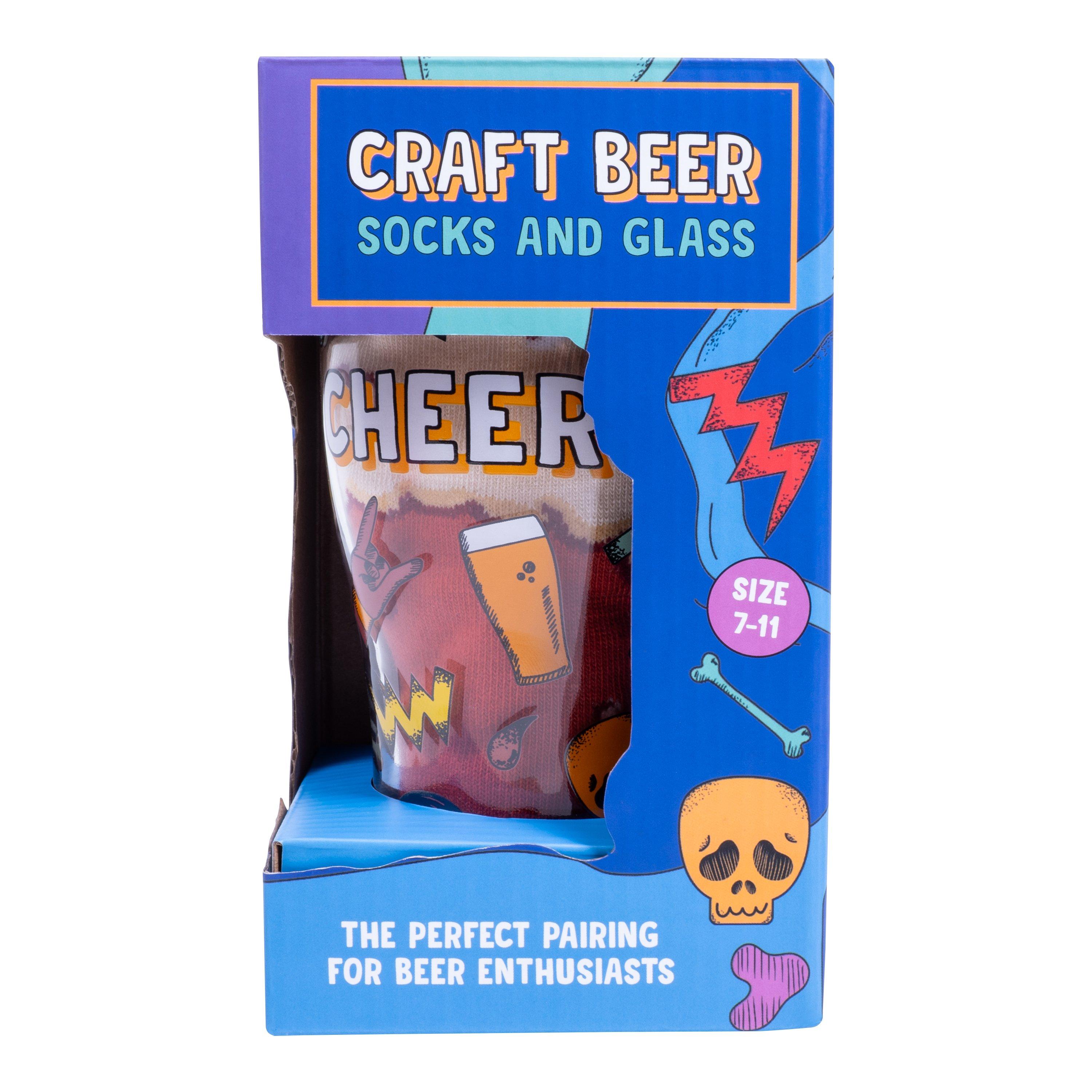 Multi - Fizz Creations - Craft Beer Socks & Glass - 3
