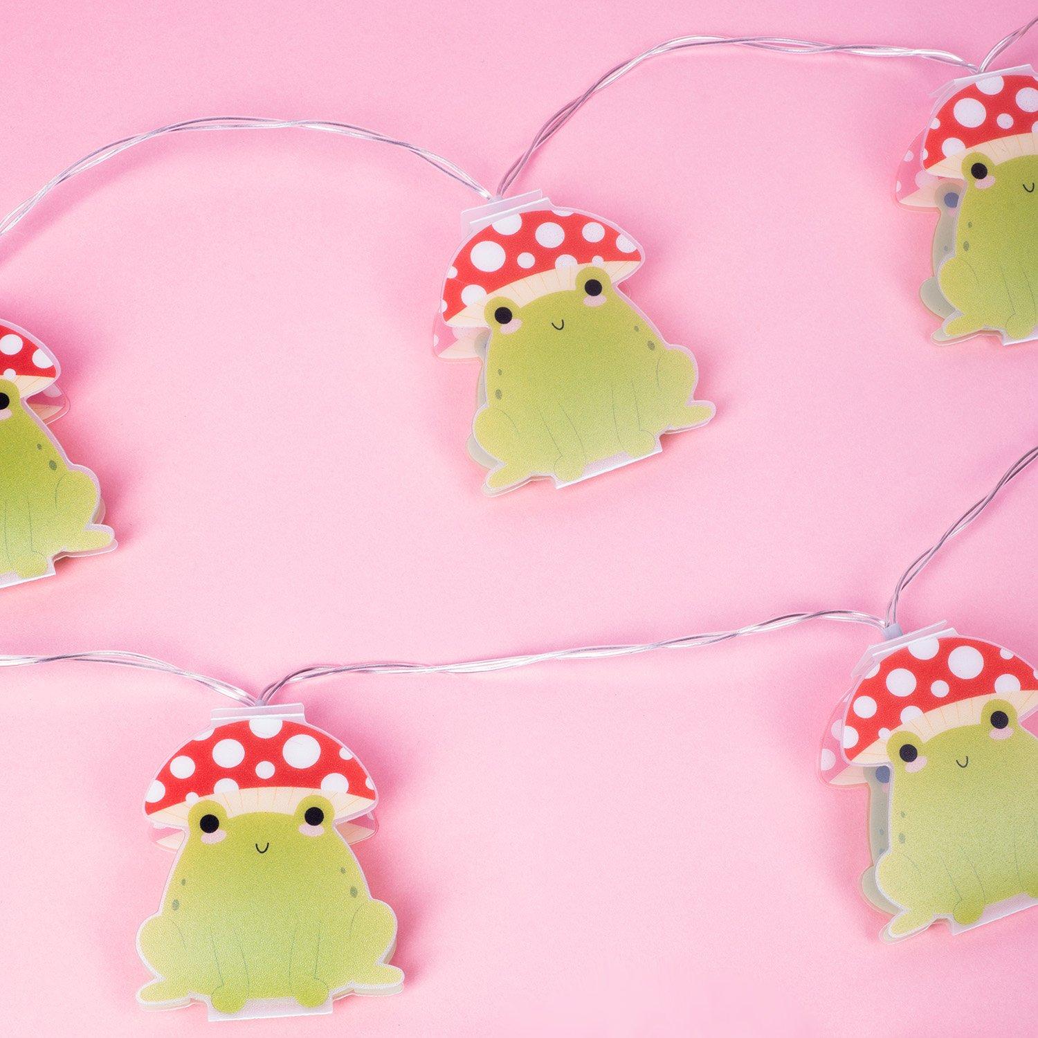 Multi - Fizz Creations - Maurice Mushroom Frog String Lights - 2