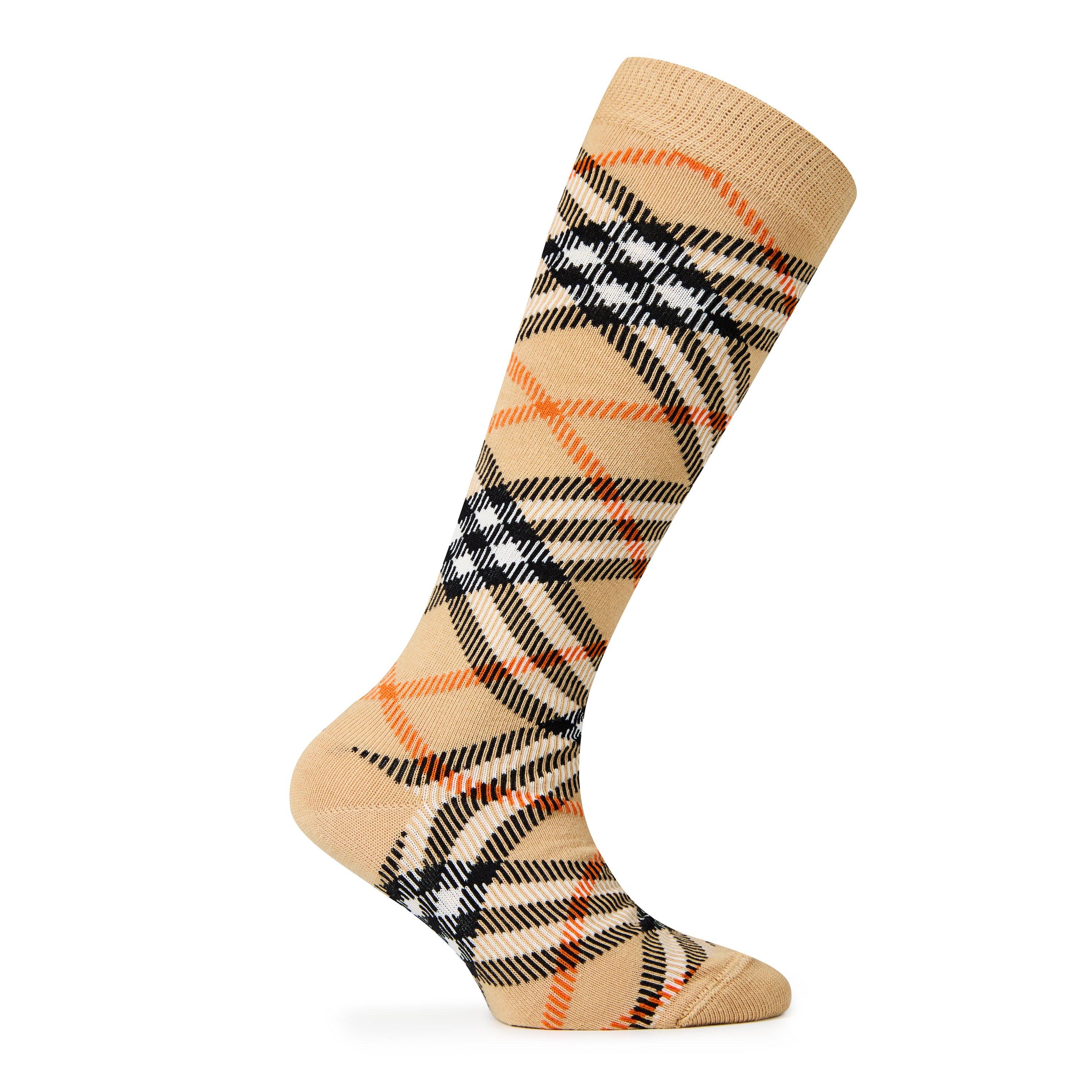 Sand B9368 - Burberry - Juniors' Check Socks - 2