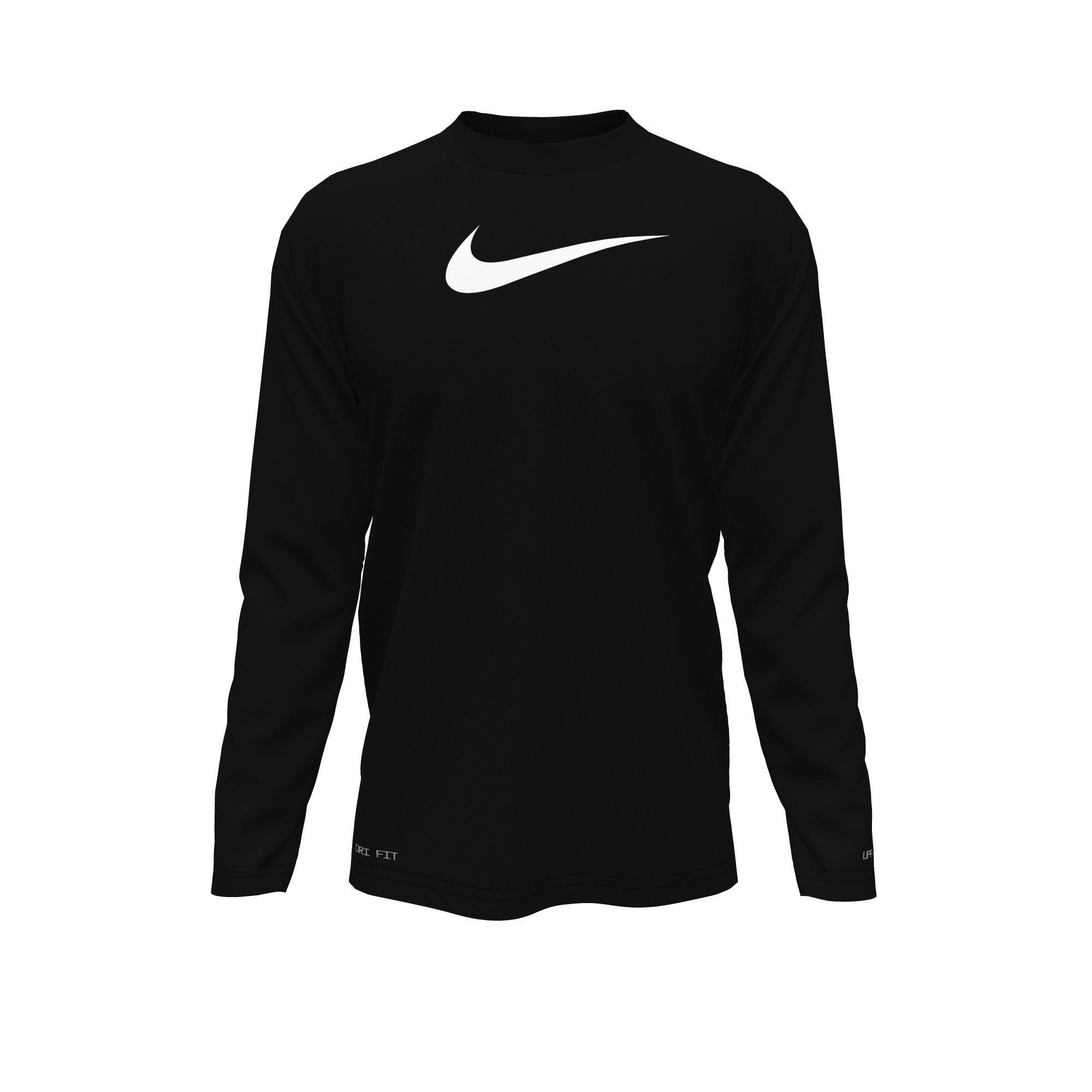 Black - Nike - Long Sleeve Hydroguard - 2