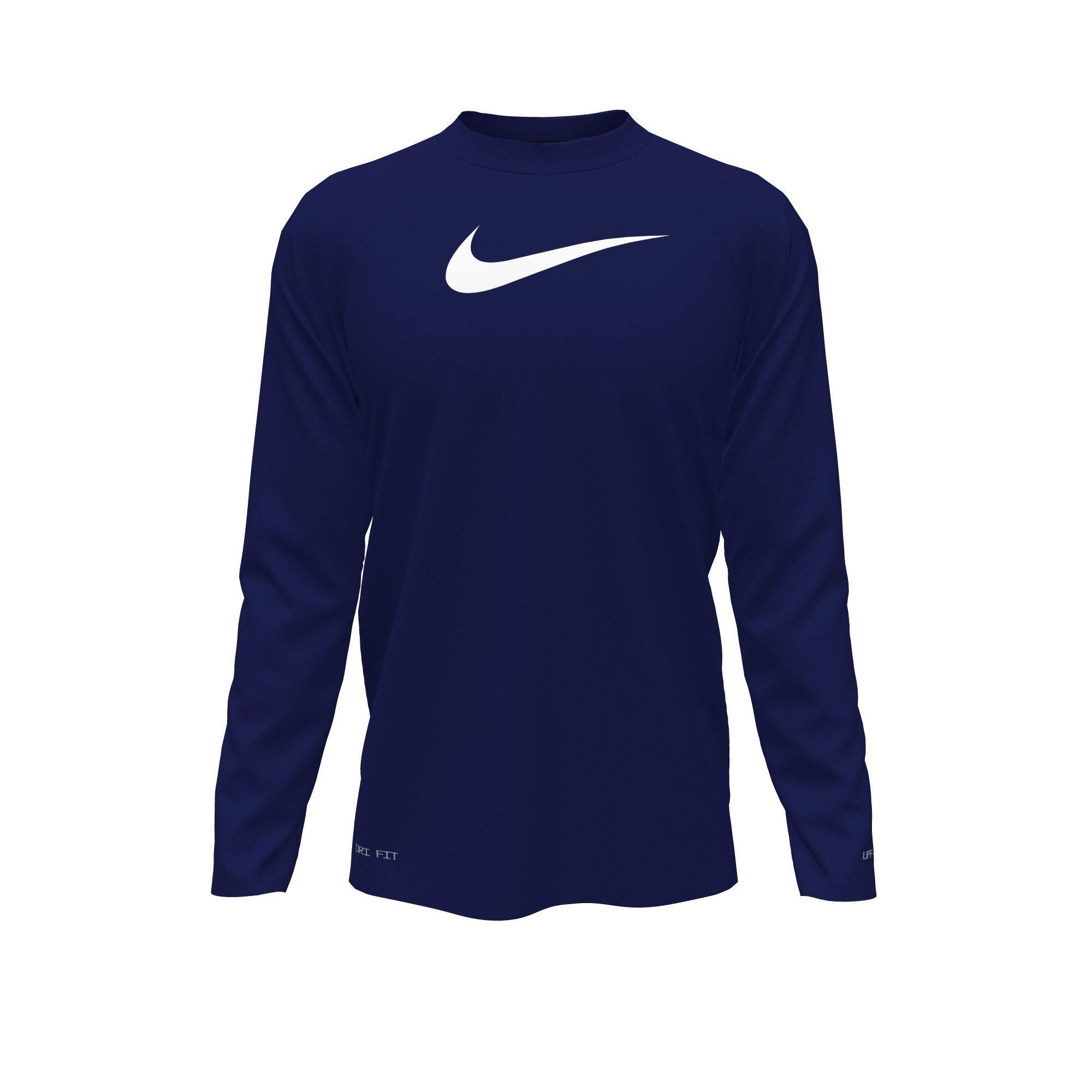 Midnight Navy - Nike - Long Sleeve Hydroguard - 2