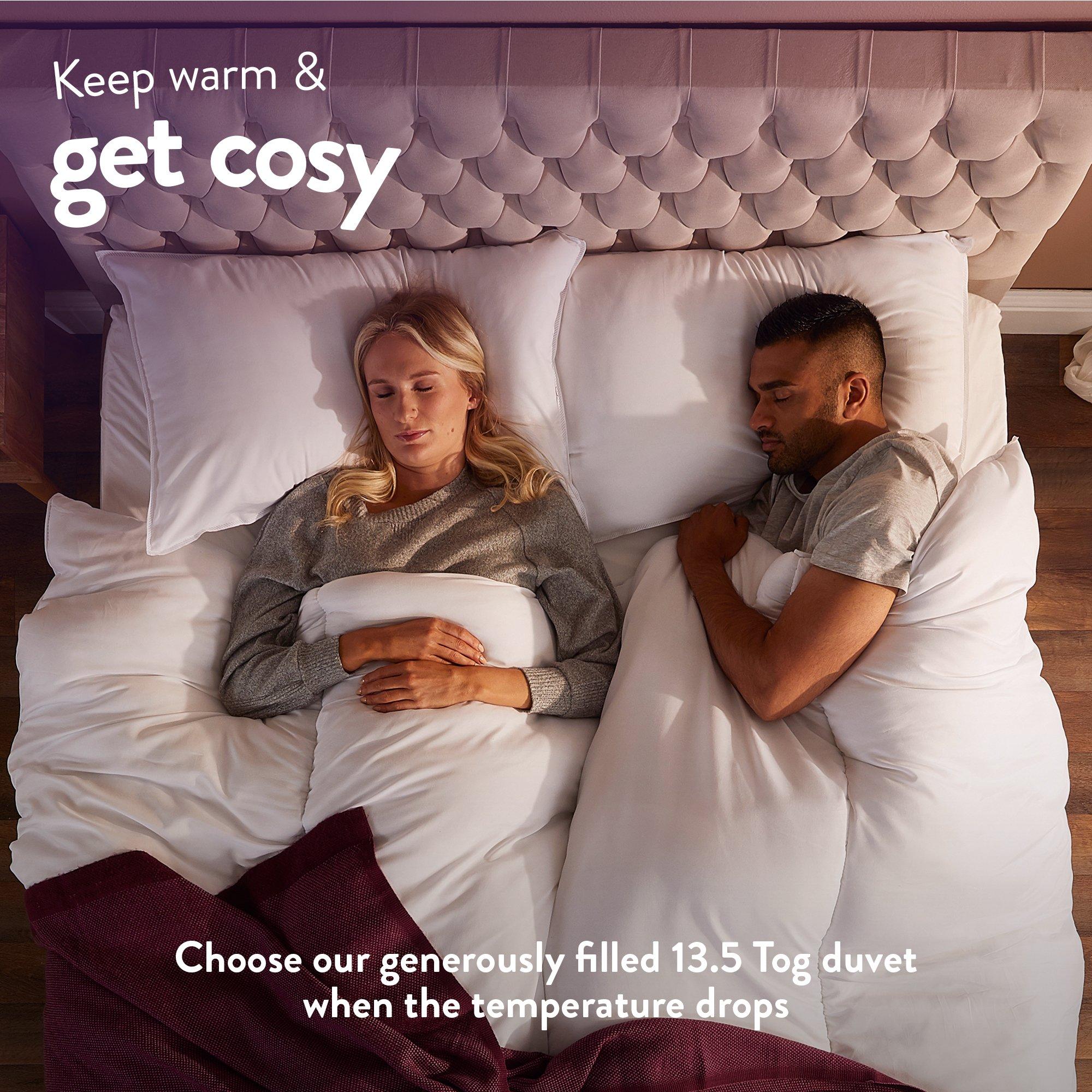 White - Slumberdown - Feels Like Down 13.5 Duvet + 2 Pillows - 3