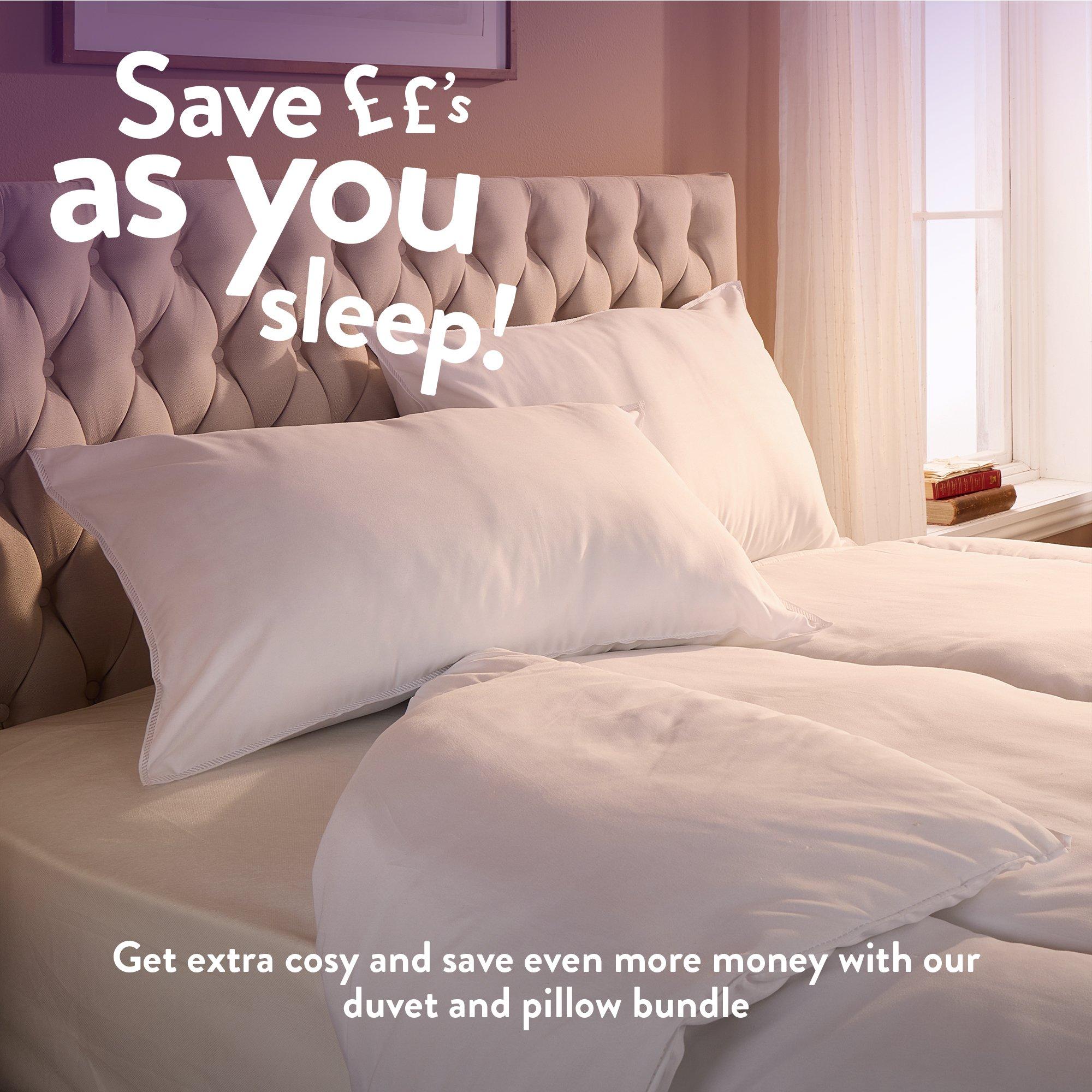 White - Slumberdown - Feels Like Down 13.5 Duvet + 2 Pillows - 9