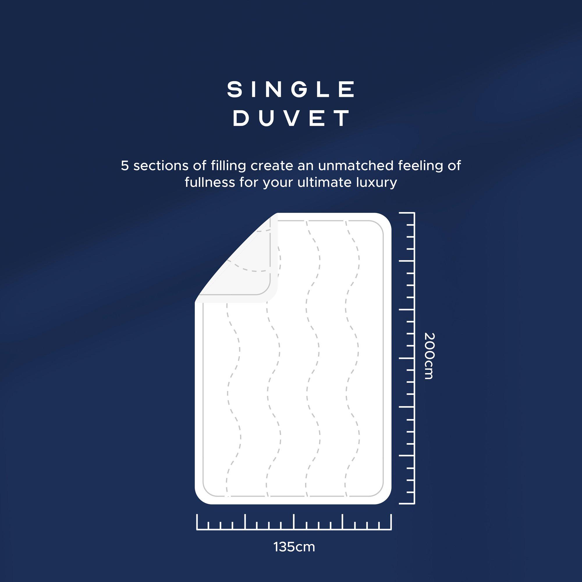 White - Snuggledown - Indulgent Cotton 13.5 Duvet + 2 Pillows - 5