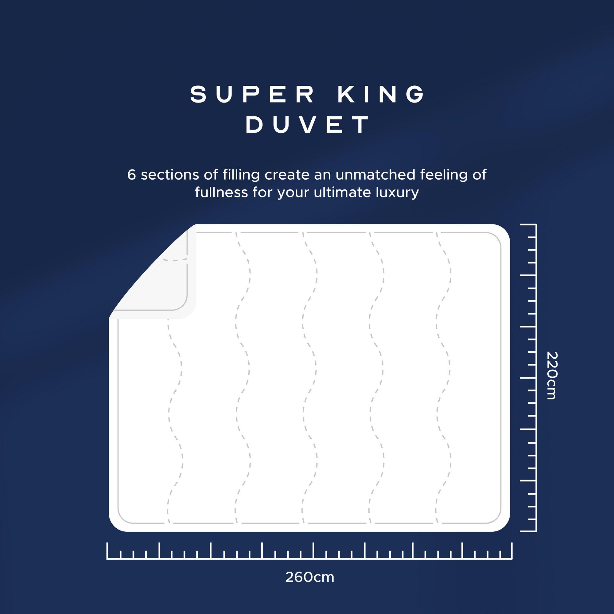 White - Snuggledown - Indulgent Cotton 13.5 Duvet + 2 Pillows - 8