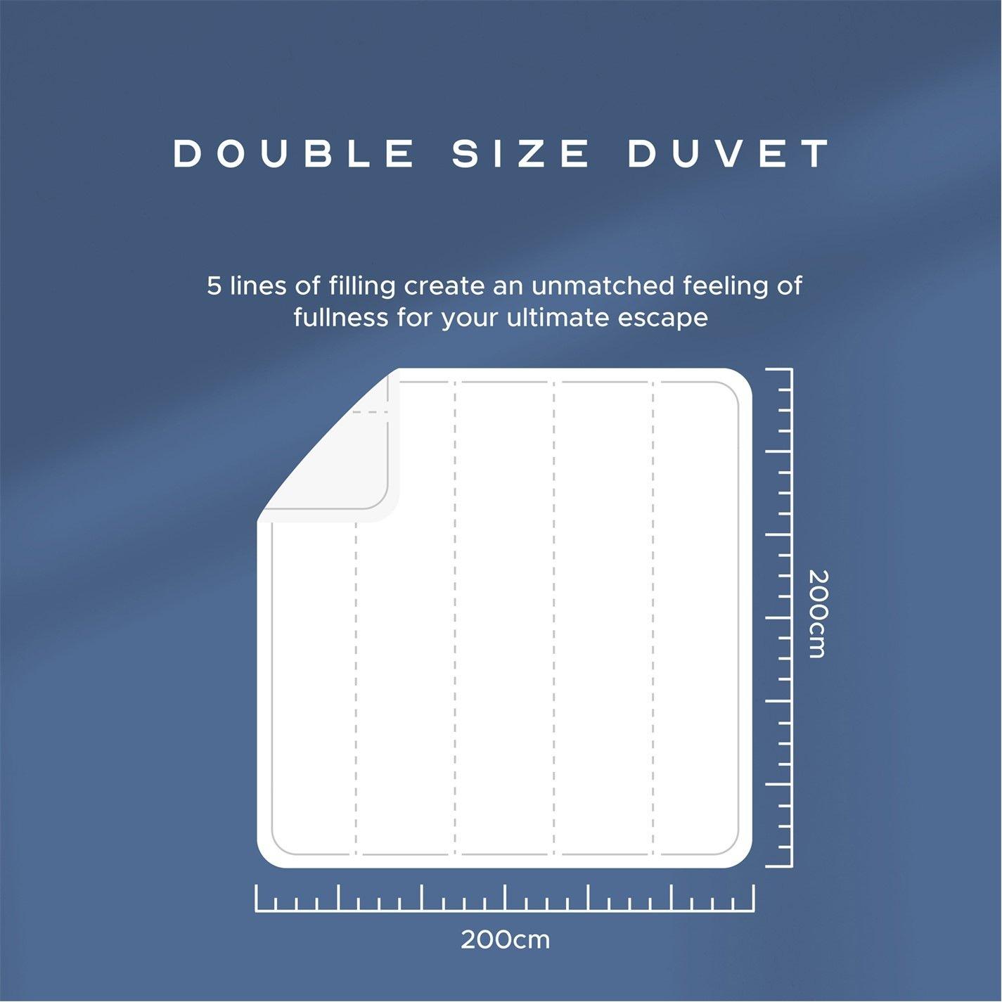 White - Snuggledown - Hotel Embossed 4.5 Tog Duvet Bundle - 11