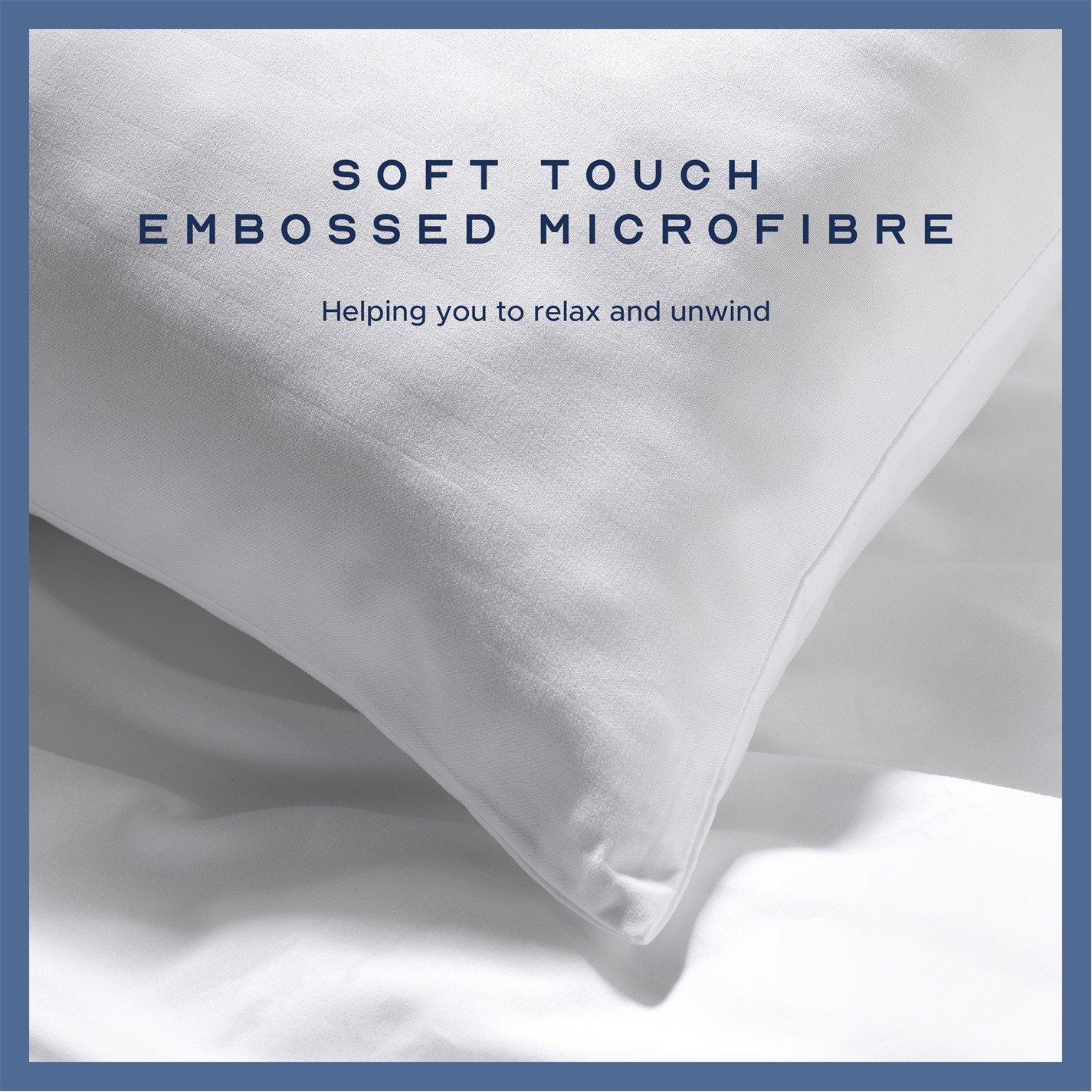 White - Snuggledown - Hotel Embossed 4.5 Tog Duvet Bundle - 3
