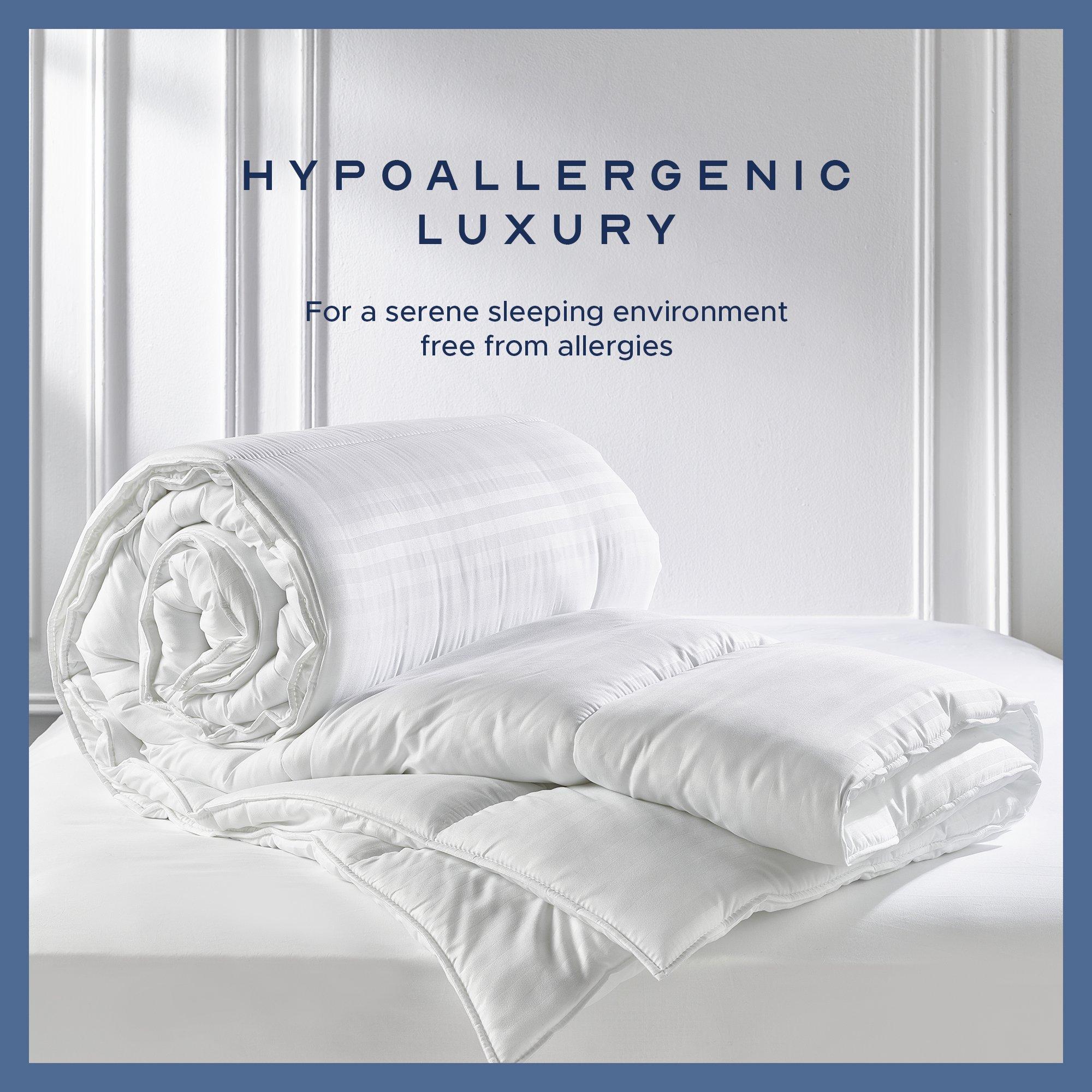 White - Snuggledown - Luxurious Hotel 13.5 Tog Duvet + 2 Medium Pillows - 4