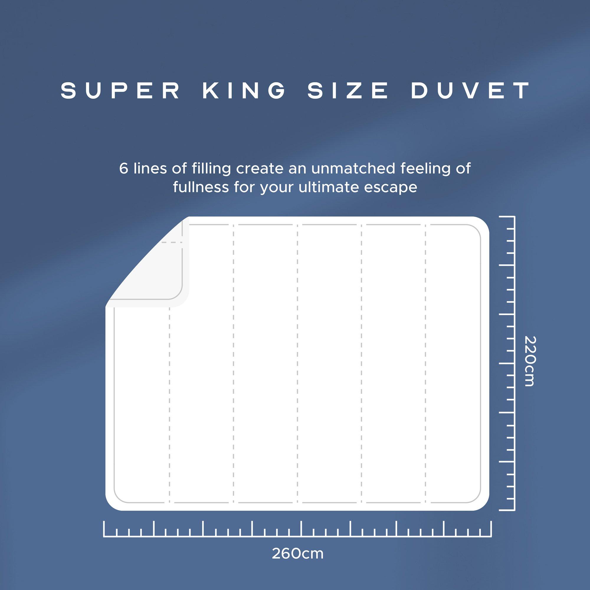 White - Snuggledown - Luxurious Hotel 13.5 Tog Duvet + 2 Medium Pillows - 8