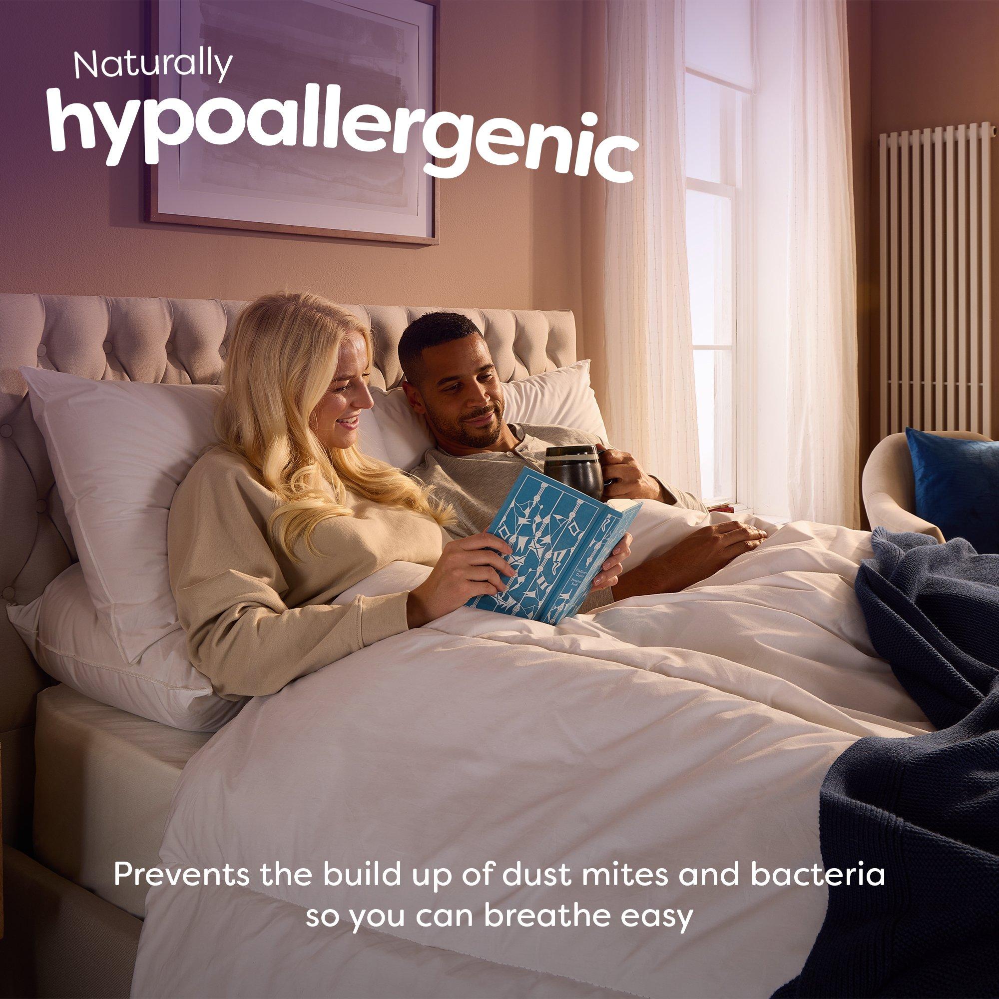 White - Slumberdown - Wonderful Wool Heavyweight Duvet + 2 Pillows - 3