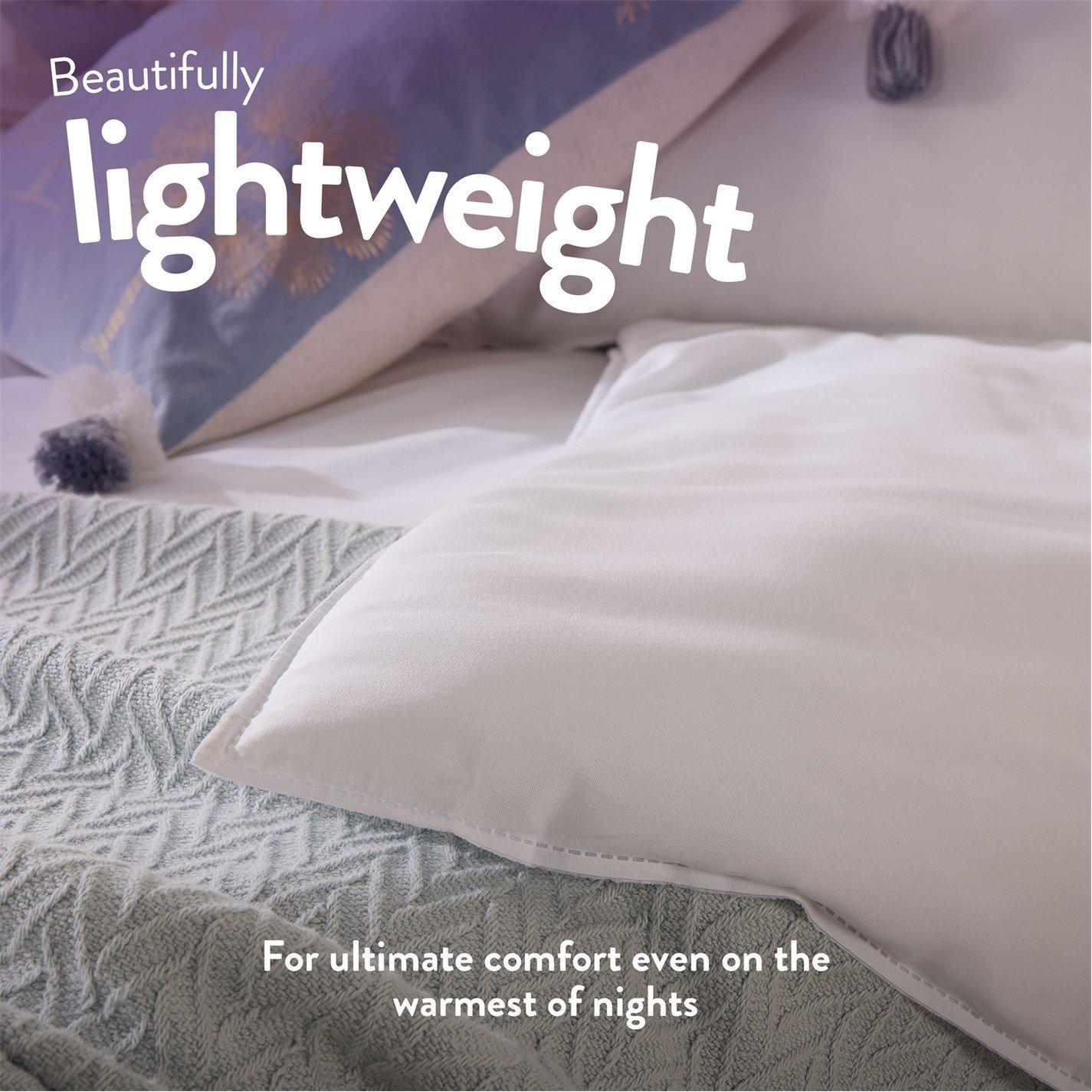 White - Slumberdown - Cool Summer Nights 7.5 Duvet + 2 Pillows - 3