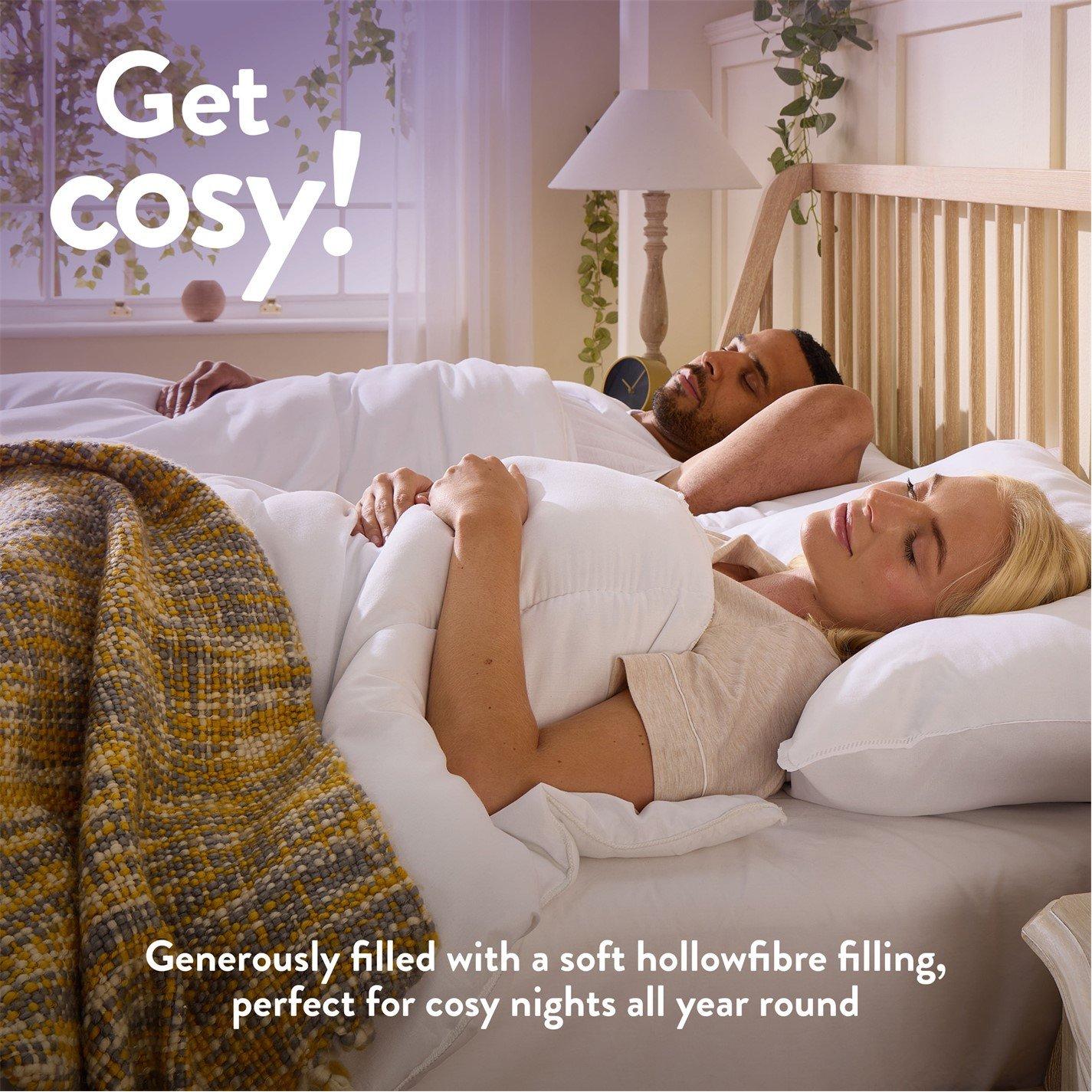 White - Slumberdown - Cosy Nights 10.5 Tog Duvet + 2 Pillows - 2