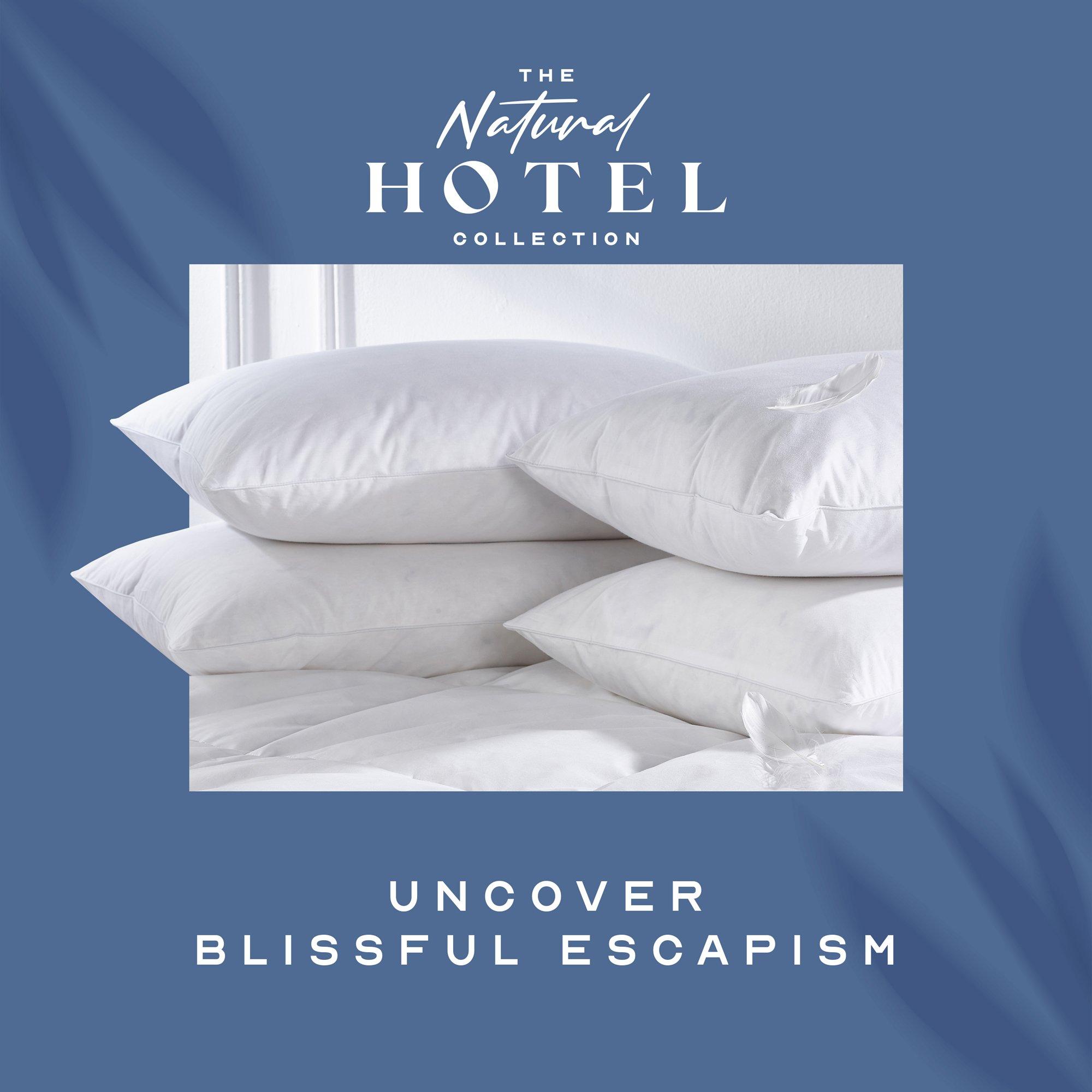 White - Snuggledown - Goose Feather & Down 9 + 4.5 Tog Duvet + 2 Pillows - 15