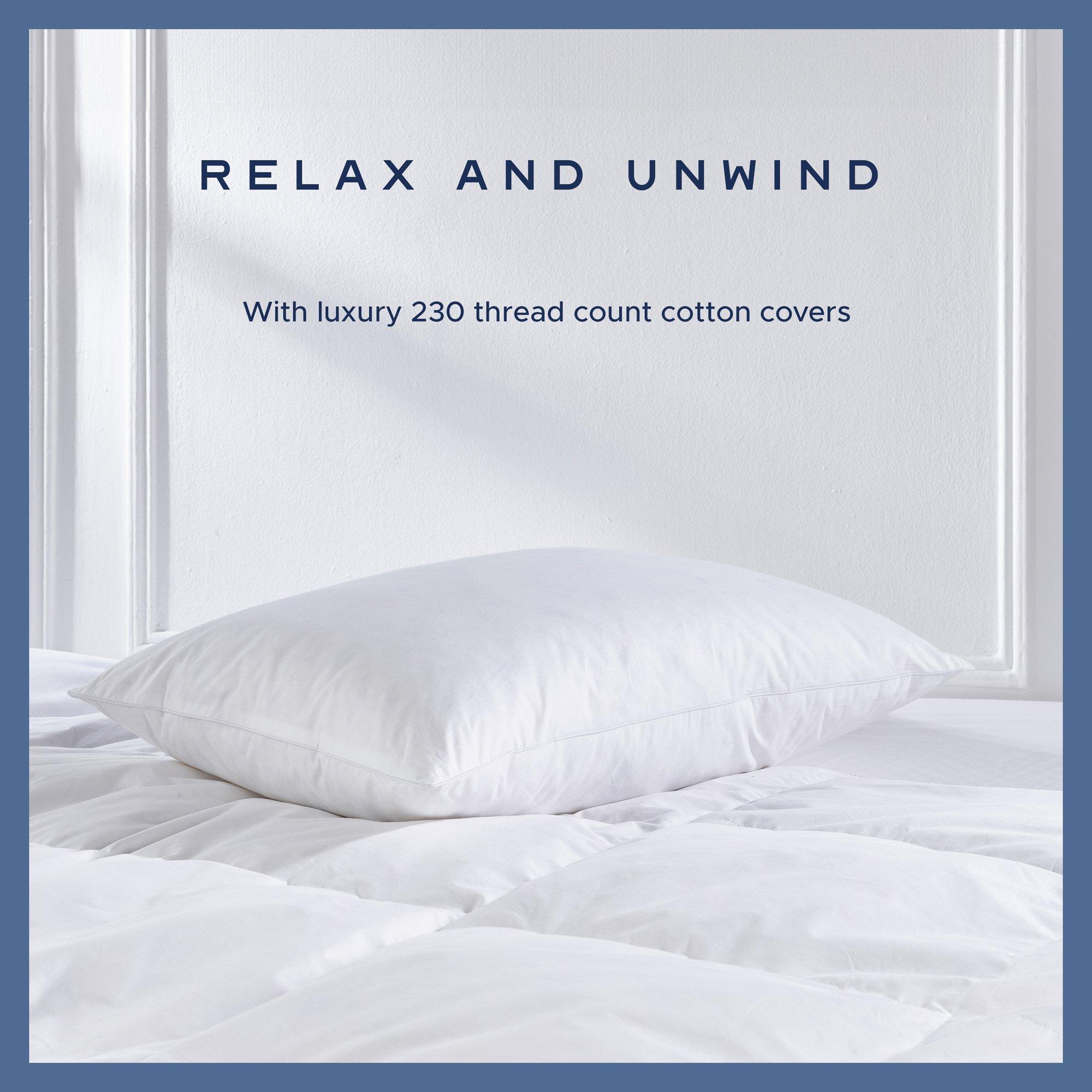 White - Snuggledown - Goose Feather & Down 9 + 4.5 Tog Duvet + 2 Pillows - 3