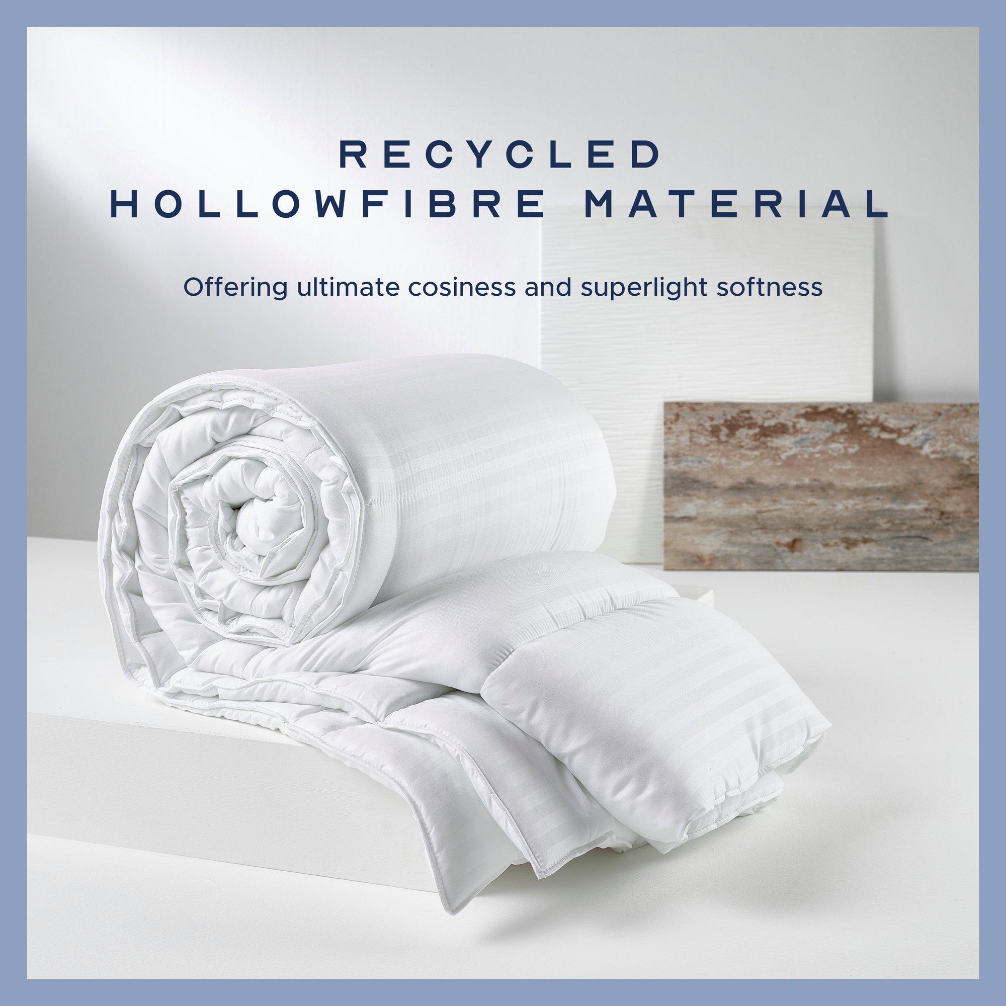 White - Snuggledown - Scandi Hollowfibre 13.5 Tog Duvet + 2 Med Pillows - 2