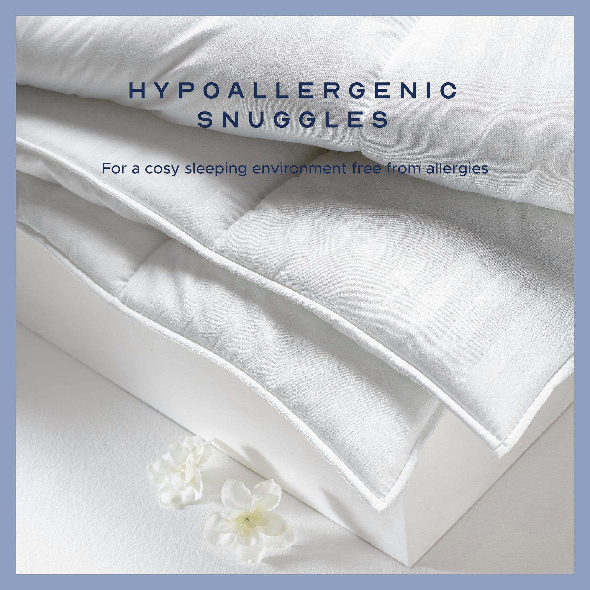 White - Snuggledown - Scandi Hollowfibre 13.5 Tog Duvet + 2 Med Pillows - 4
