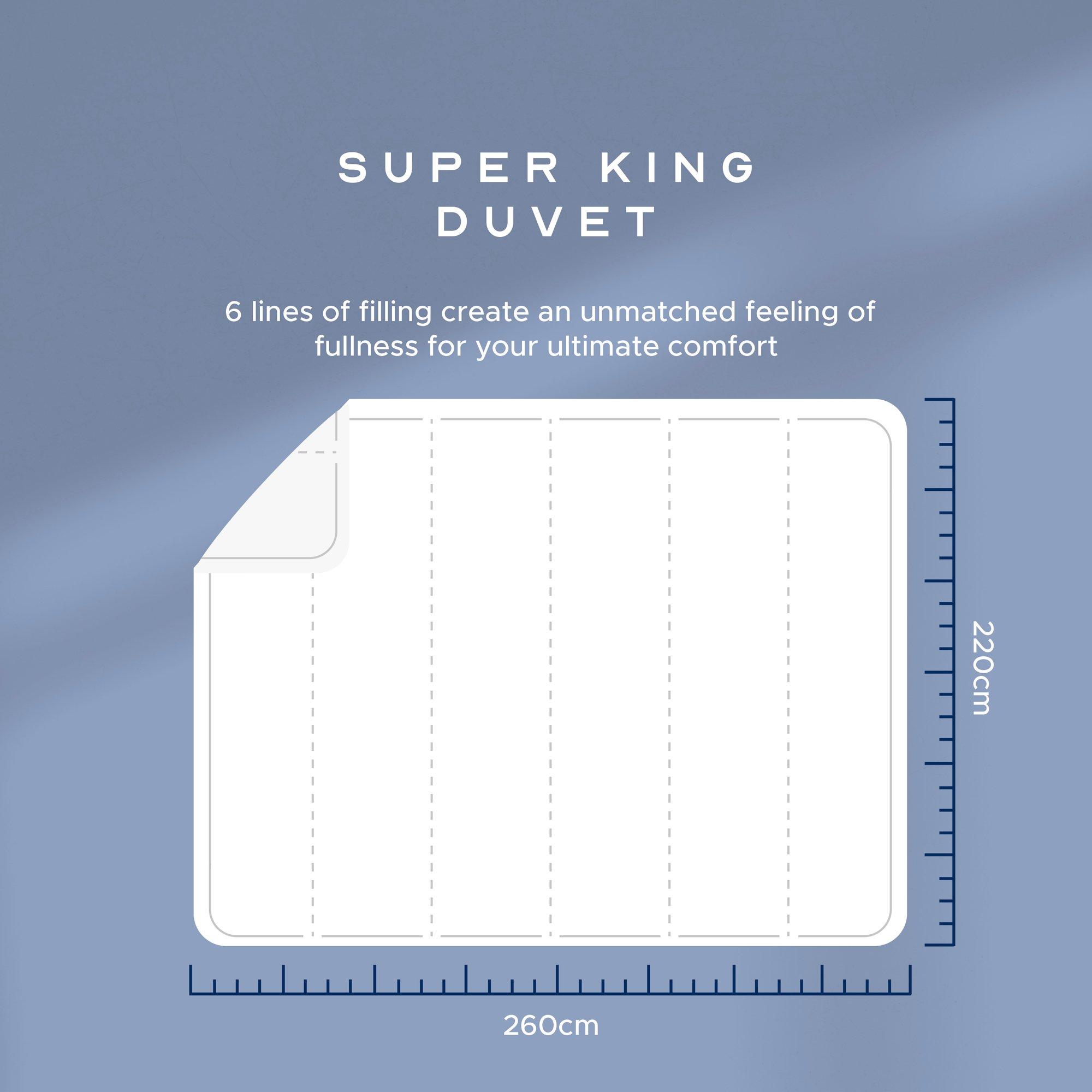 White - Snuggledown - Scandi Hollowfibre 13.5 Tog Duvet + 2 Med Pillows - 8