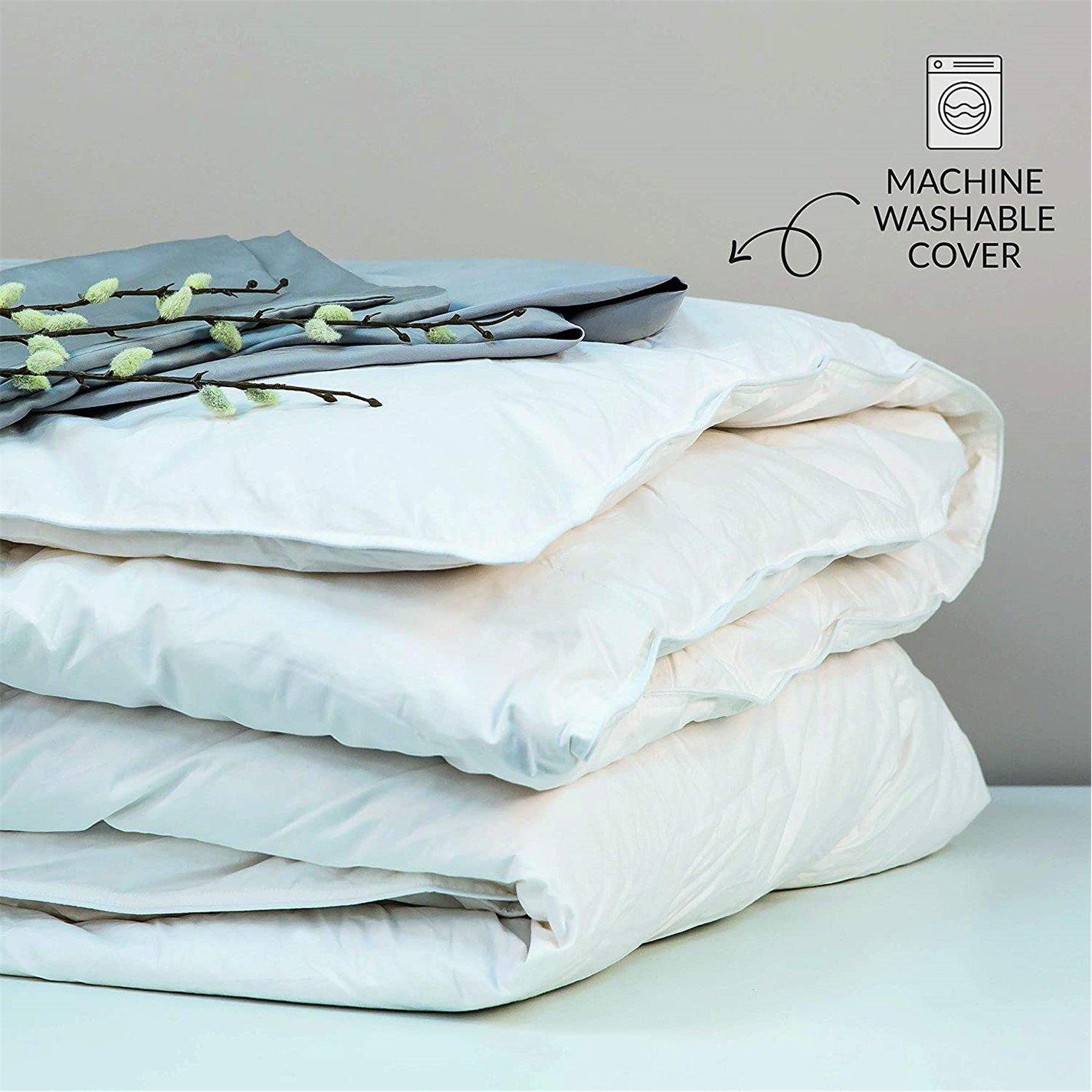 White - Snuggledown - Duck Feather & Down 10.5 Duvet + 2 Pillows - 5