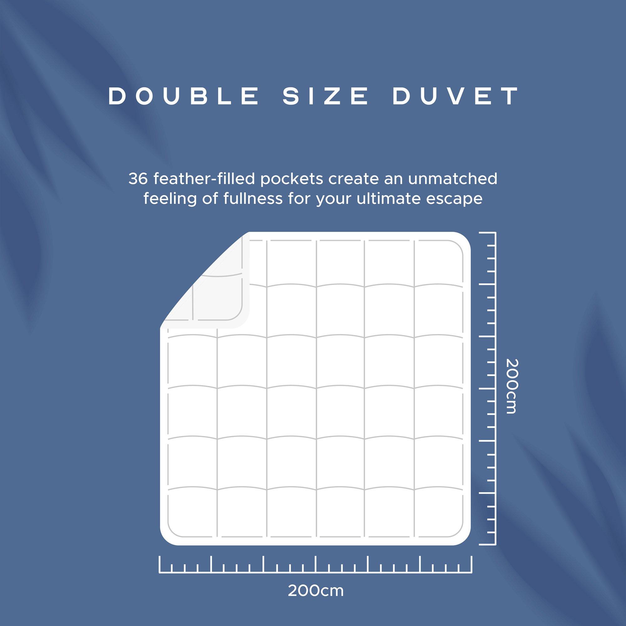 White - Snuggledown - Goose Feather & Down 10.5 Tog Duvet + 2 Pillows - 6