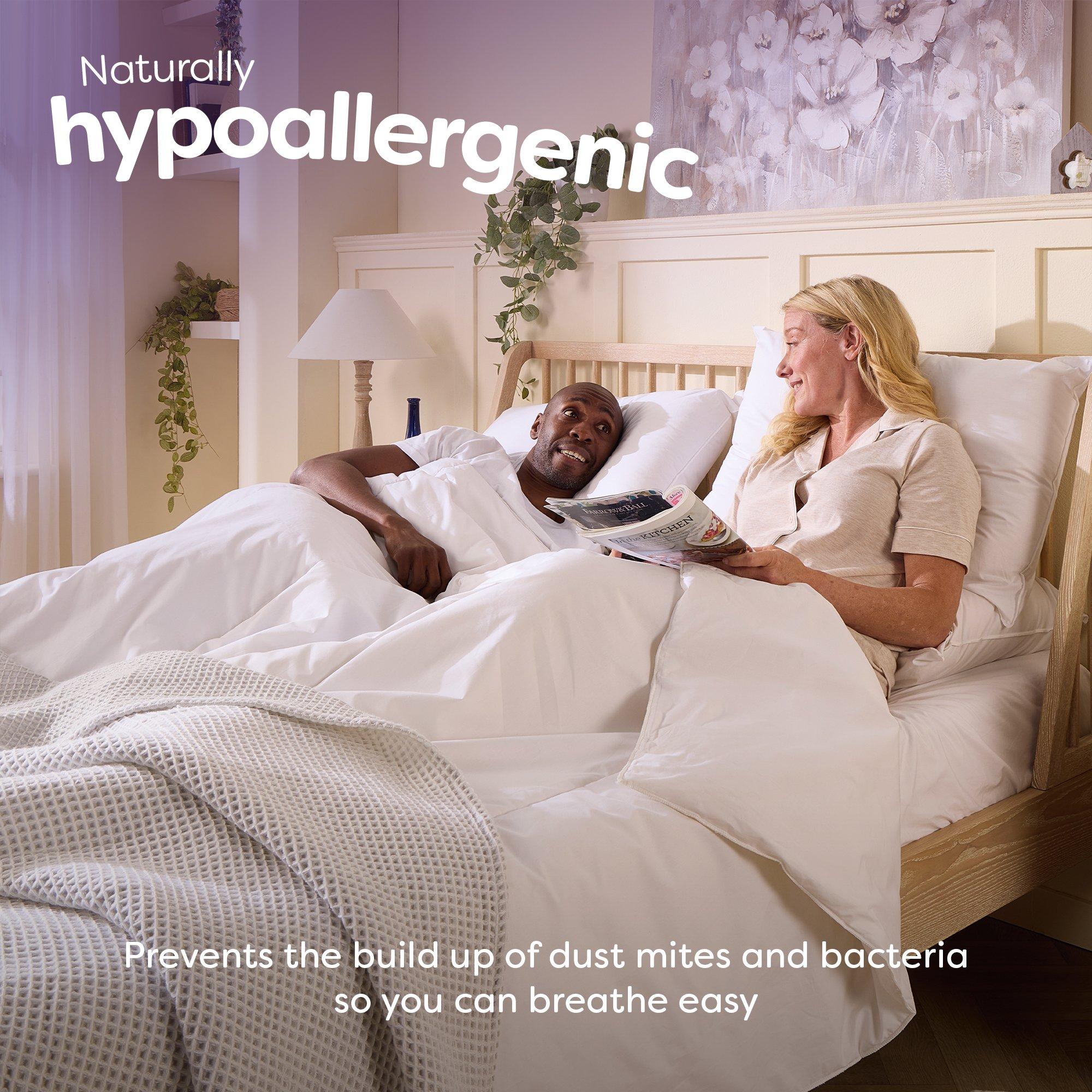 White - Slumberdown - Wonderful Wool Lightweight Duvet + 2 Pillows - 4