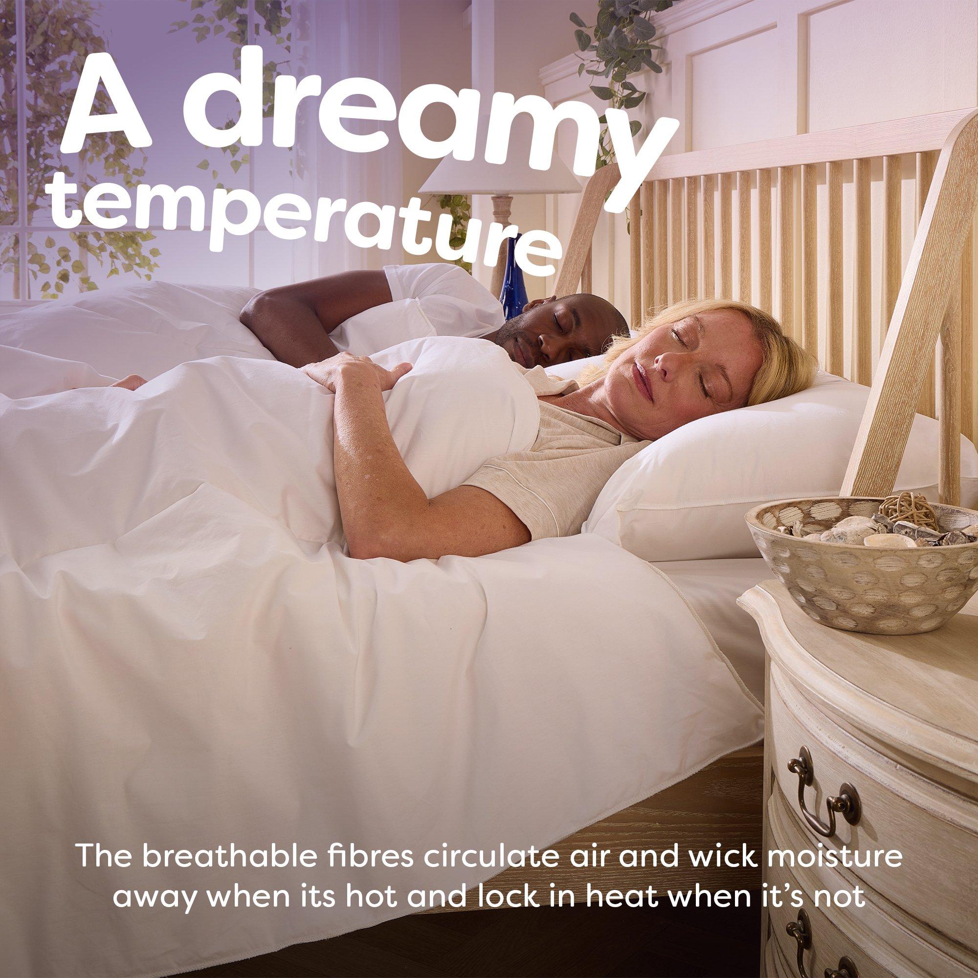 White - Slumberdown - Wonderful Wool Lightweight Duvet + 2 Pillows - 5