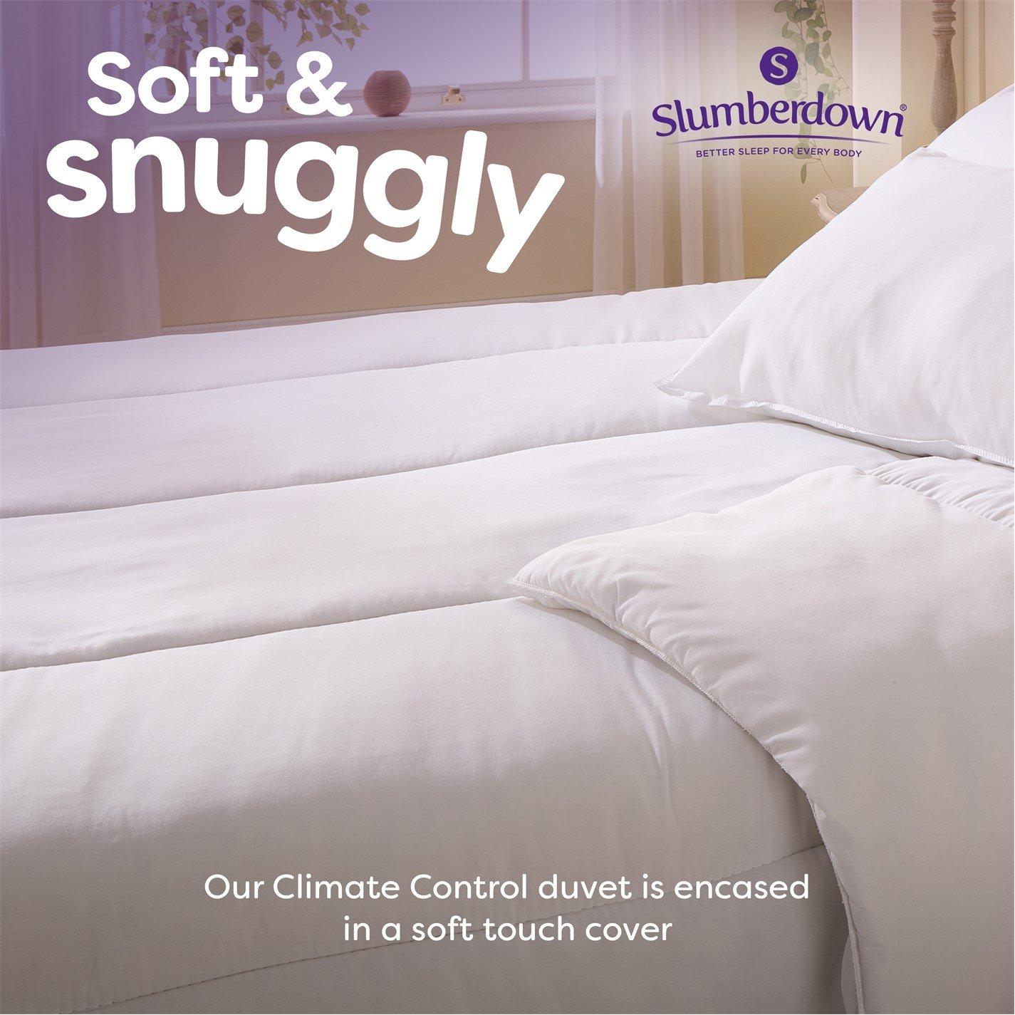 White - Slumberdown - Climate Control 13.5 Tog Duvet + 2 Pillows - 3