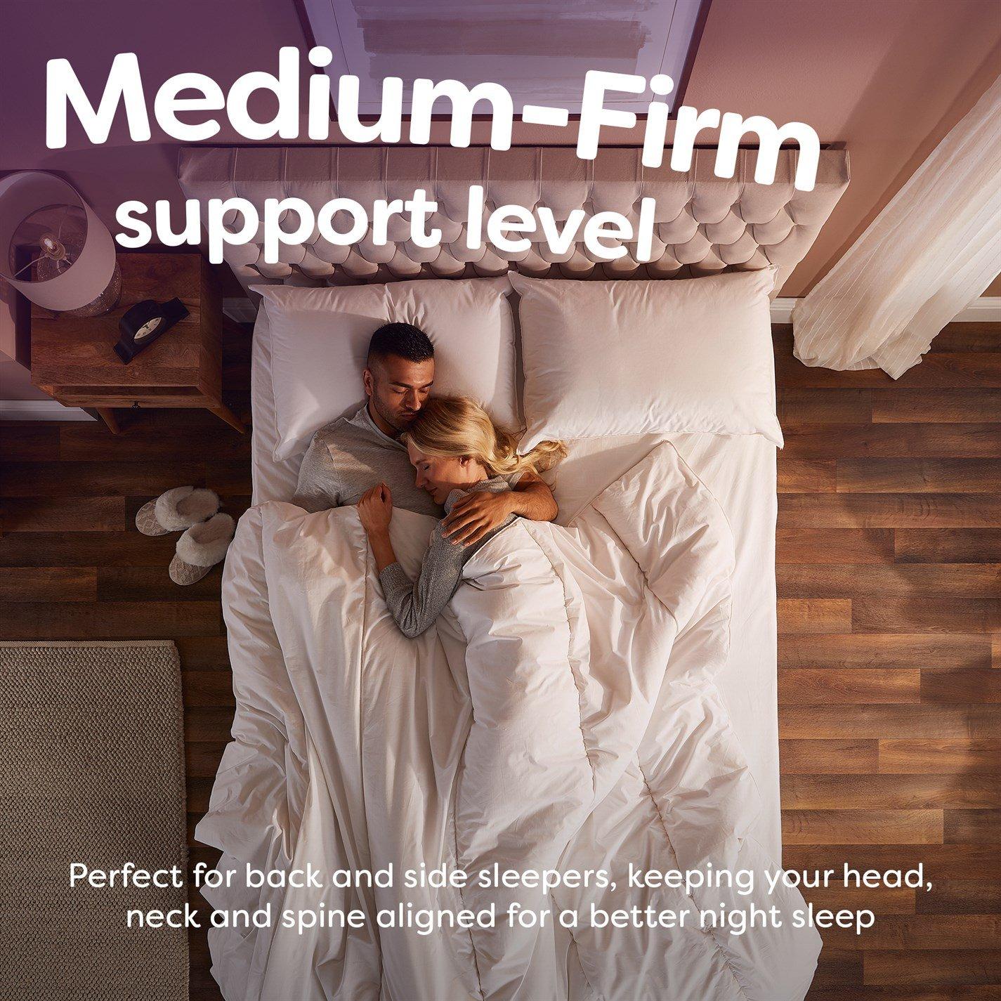 White - Slumberdown - Wonderful Wool Mediumweight Duvet + 2 Pillows - 4