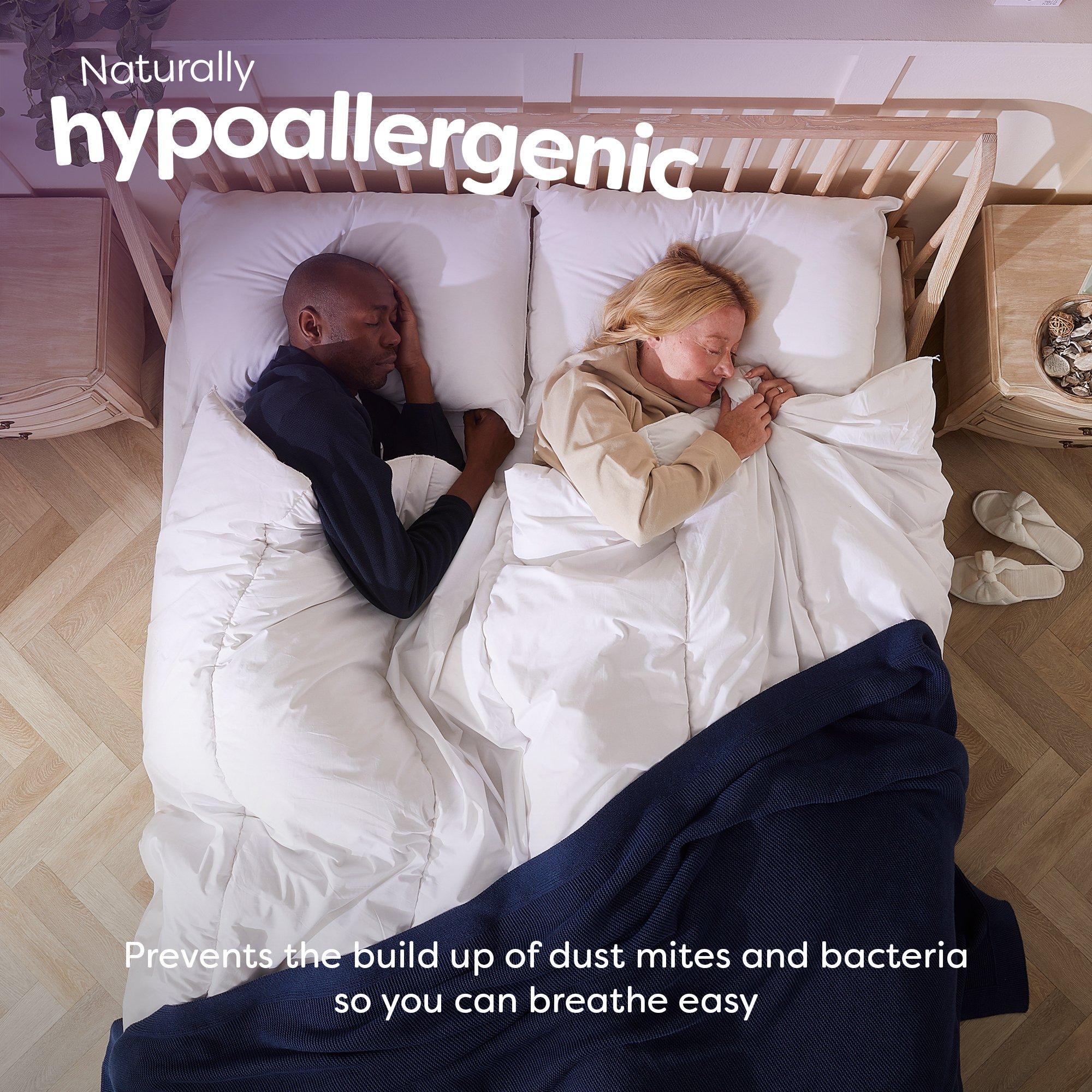 White - Slumberdown - Wonderful Wool Mediumweight Duvet + 2 Pillows - 7