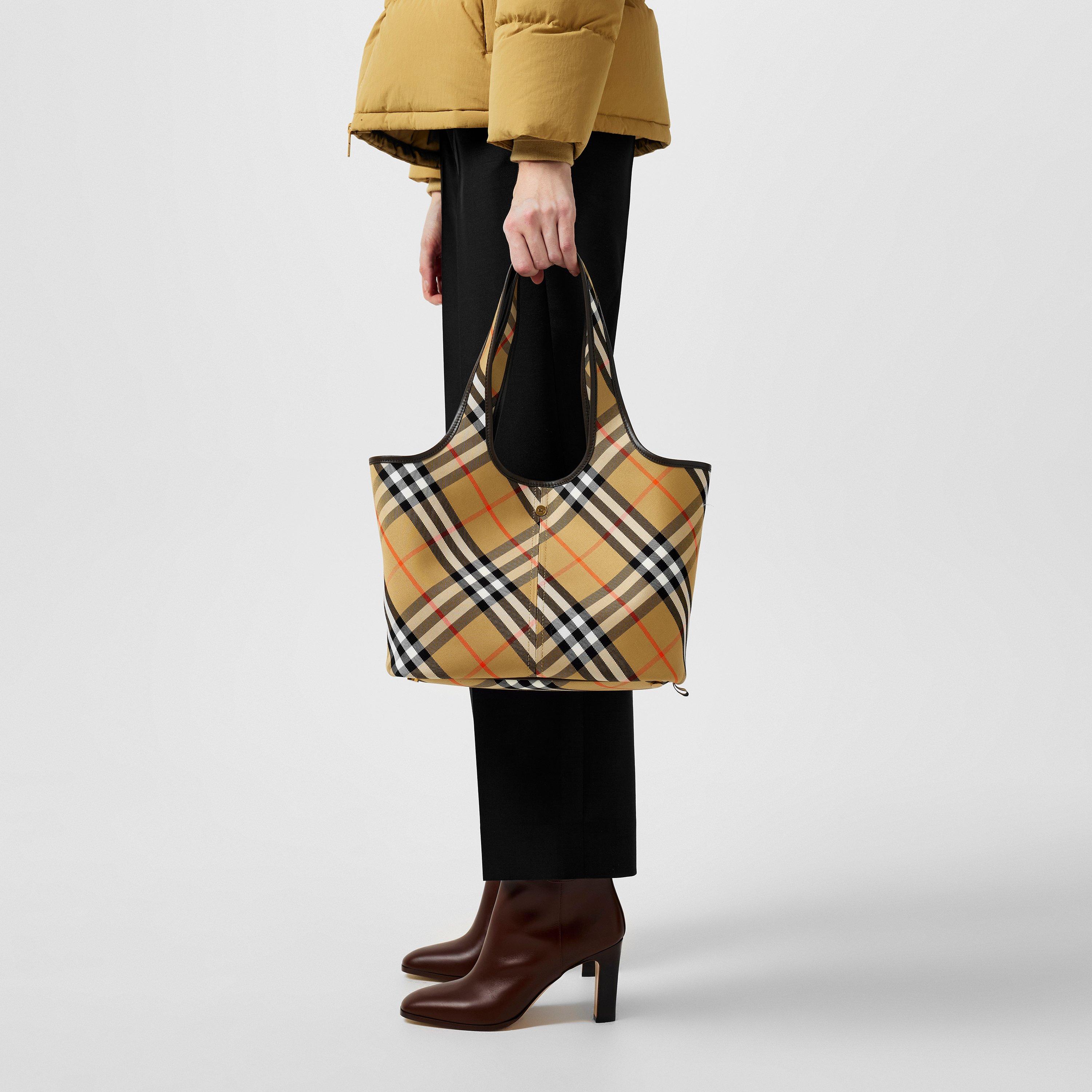 Sand - Burberry - Cotton-Twill Tote Bag - 2