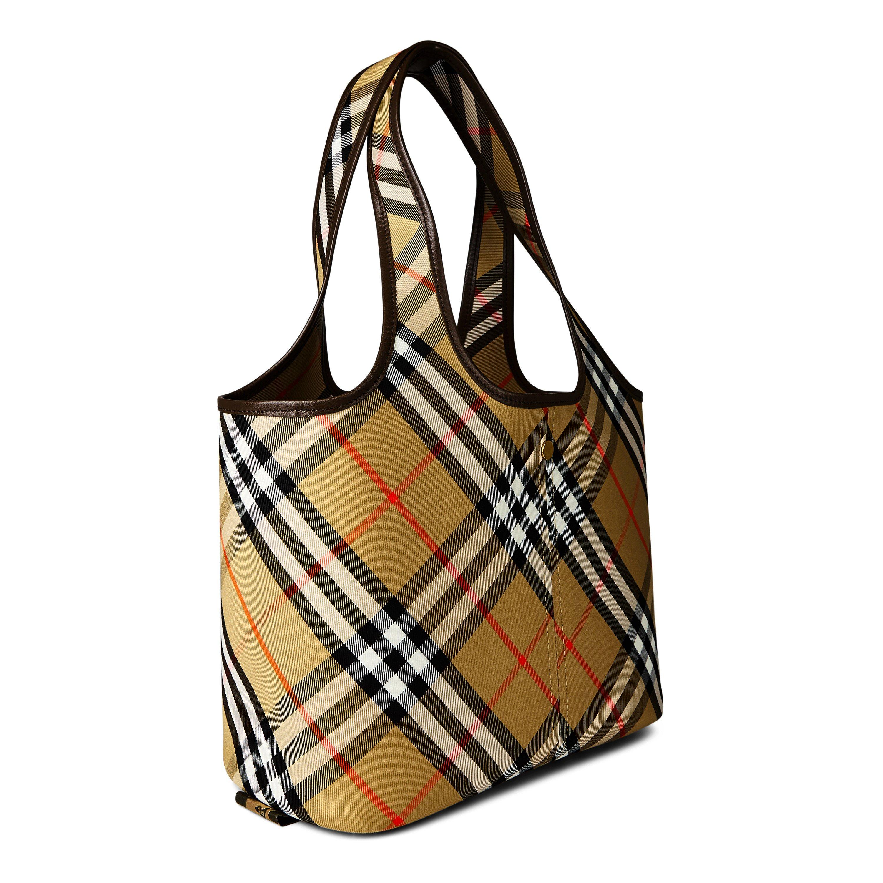 Sand - Burberry - Cotton-Twill Tote Bag - 3