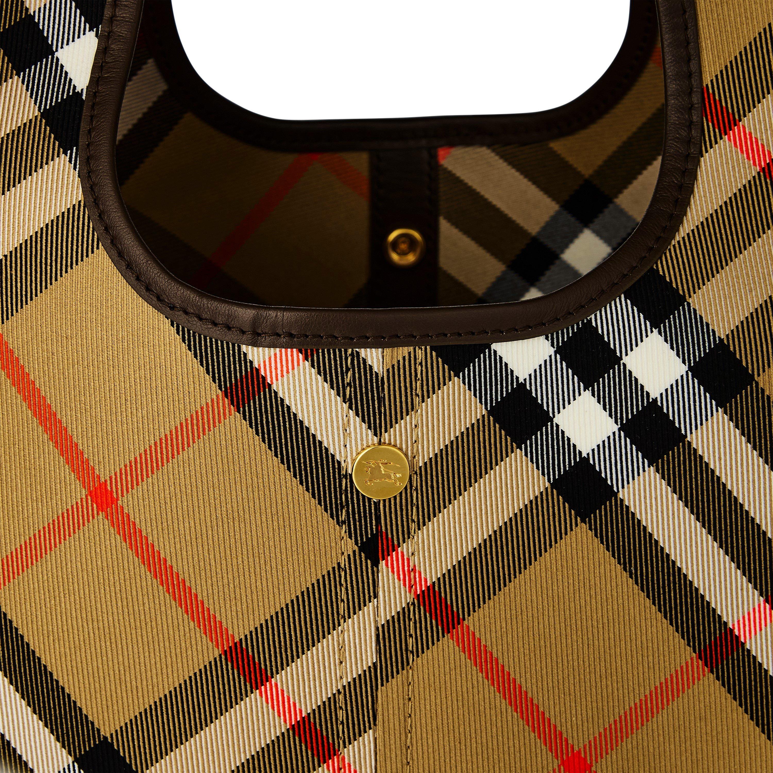 Sand - Burberry - Cotton-Twill Tote Bag - 4