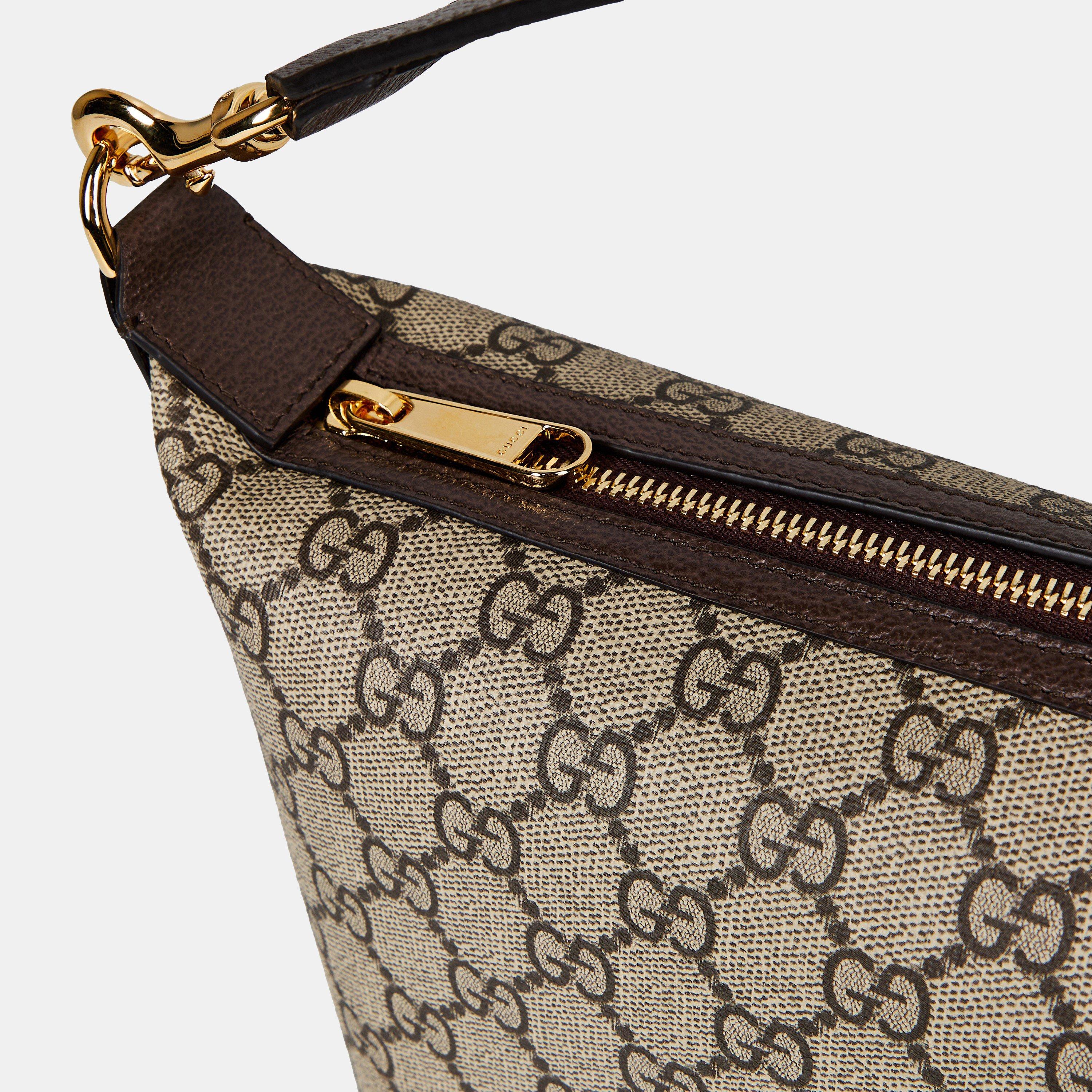 Beige Ebony - Gucci - Ophidia Mini Hobo Bag - 5