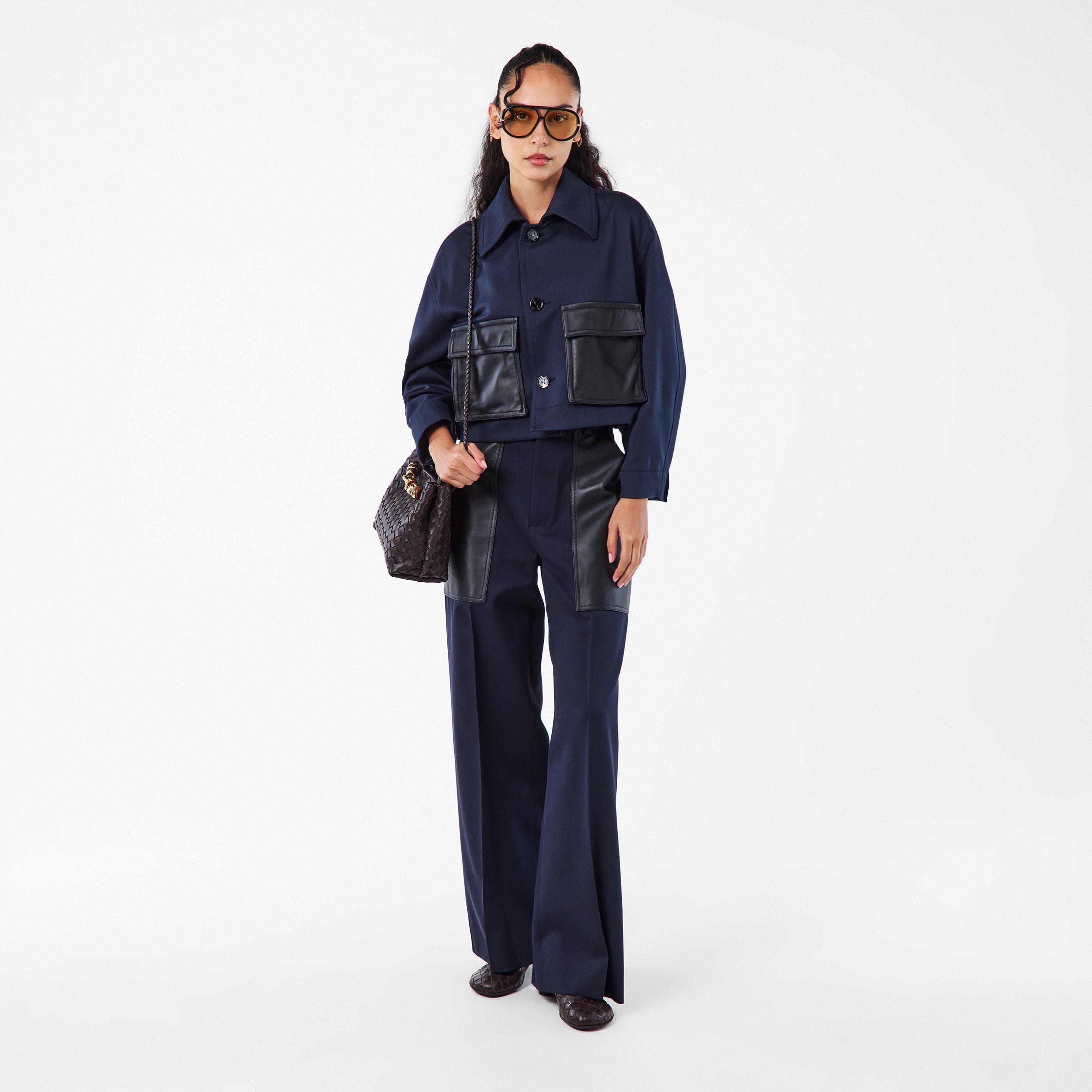 Black/Gold - Bottega Veneta - Drop Aviator Sunglasses - 6