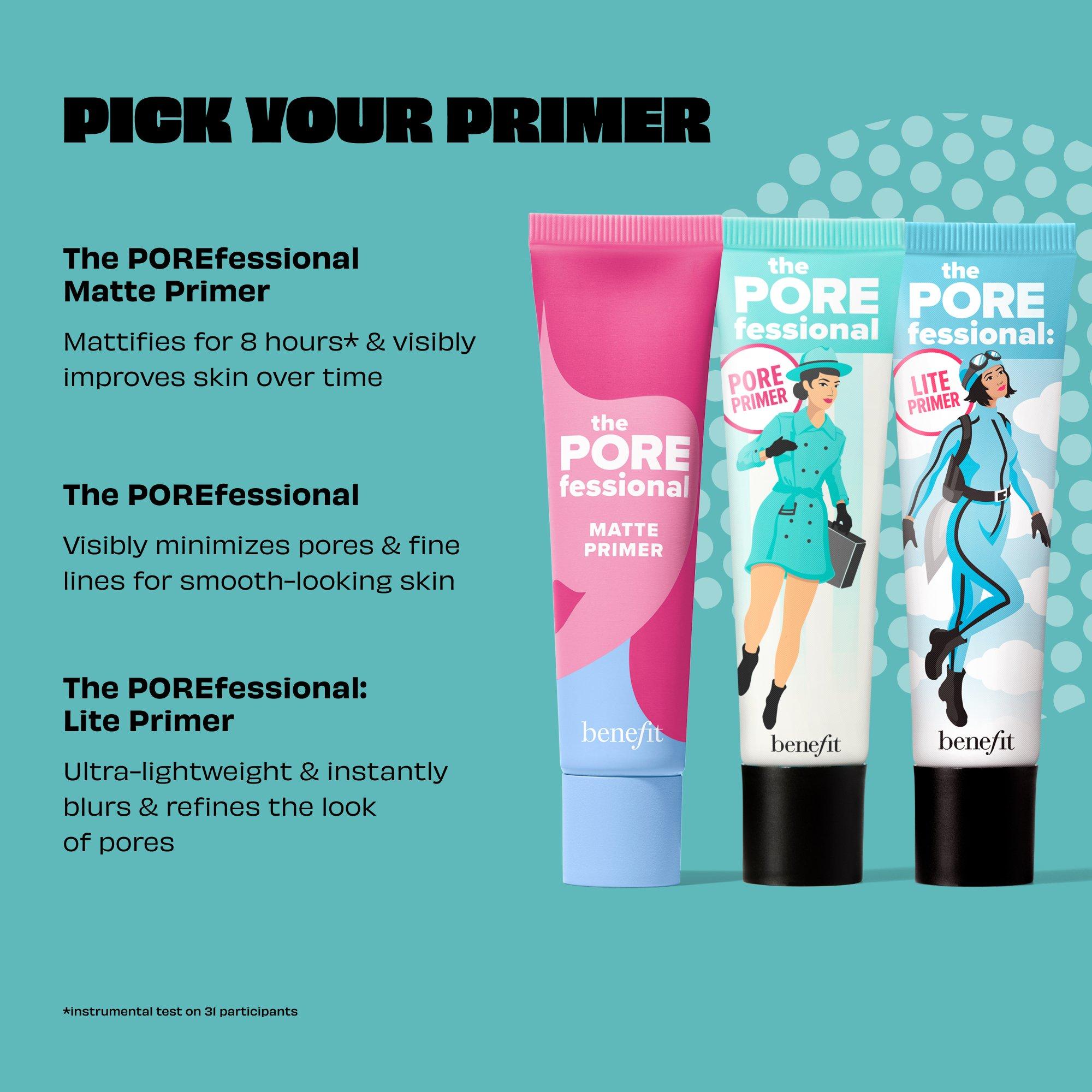 Clear - Benefit - The Porefessional Matte Smoothing and Blurring Face Primer 22ml - 9