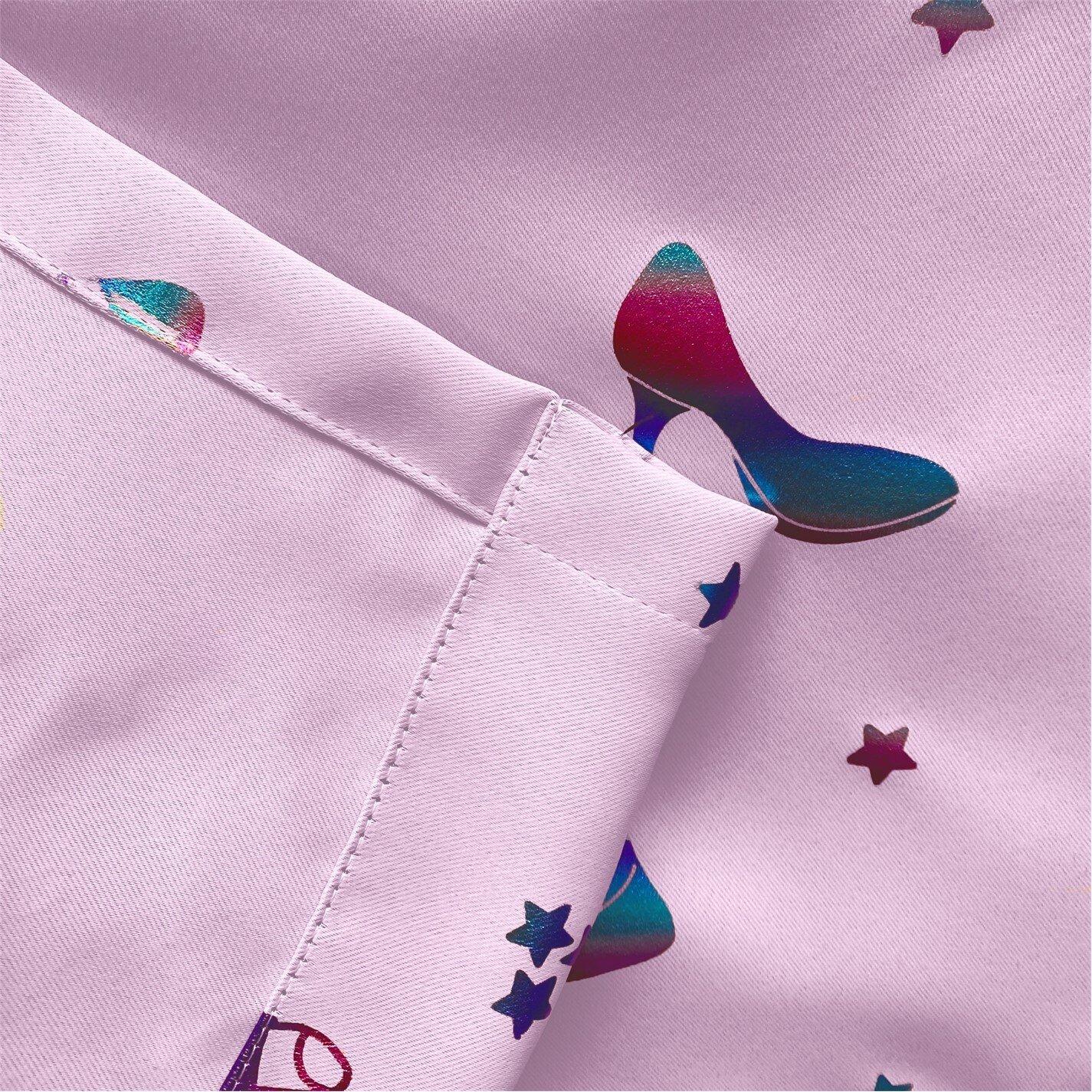 Pink - Enhanced Living - Charm Room Darkening Childrens Eyelet Curtains - 4