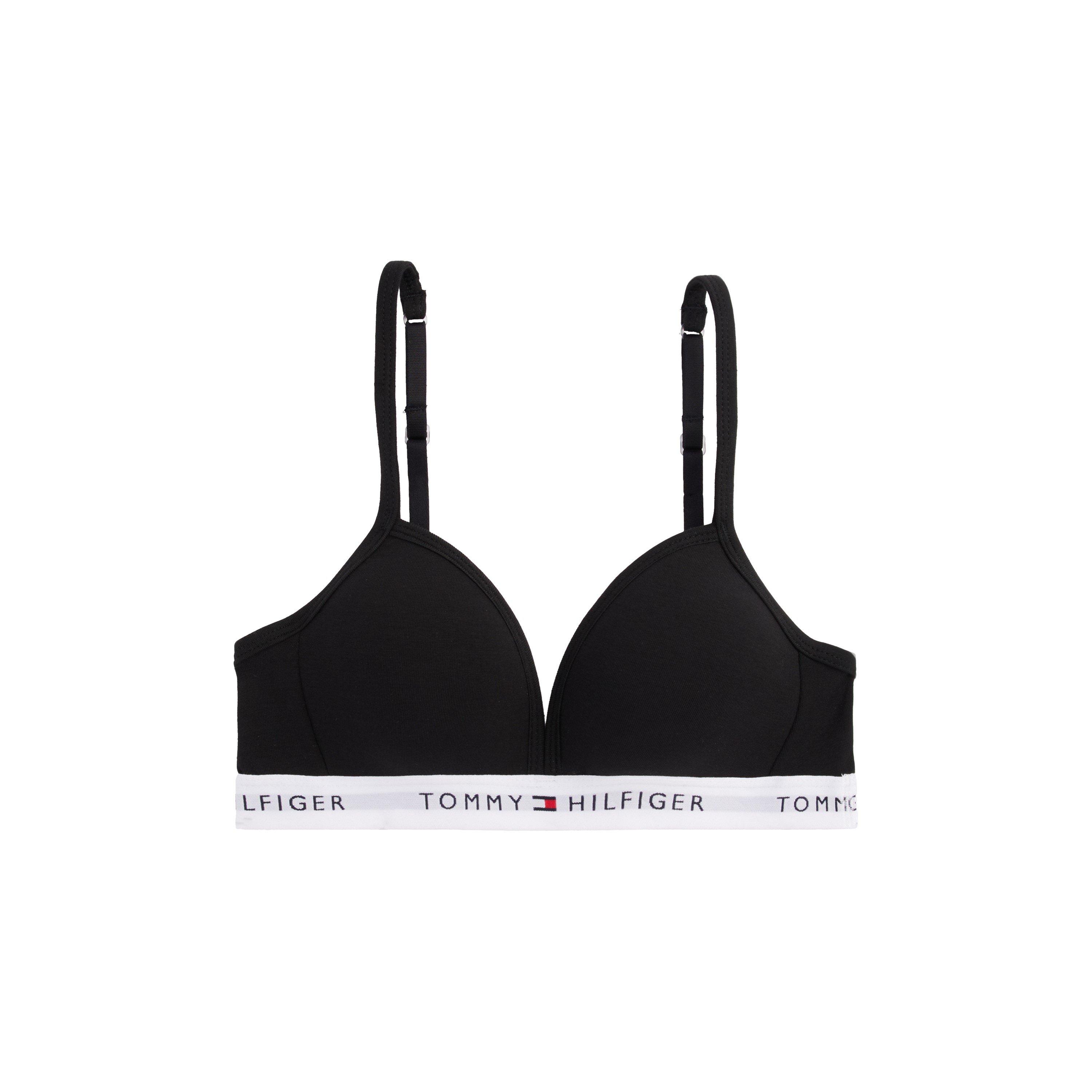 Tommy Hilfiger Kids' Triangle Bralettes - Black BDS