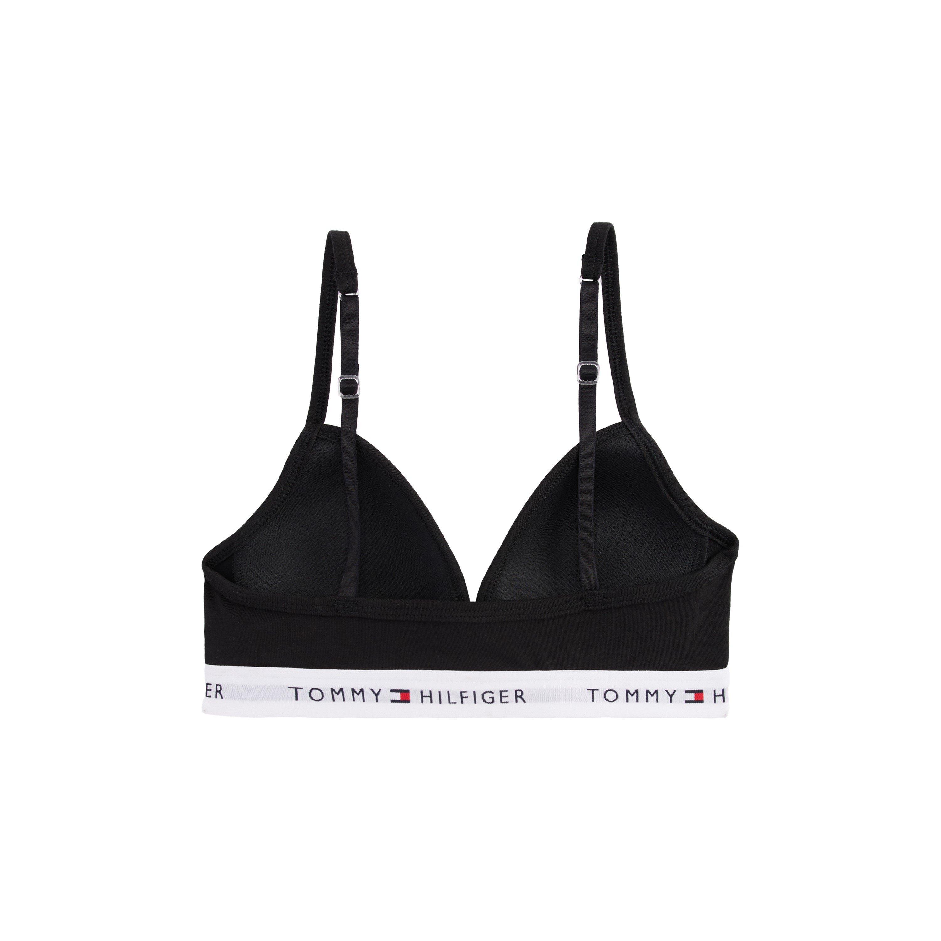 Black BDS - Tommy Hilfiger - Kids' Triangle Bralettes - 2