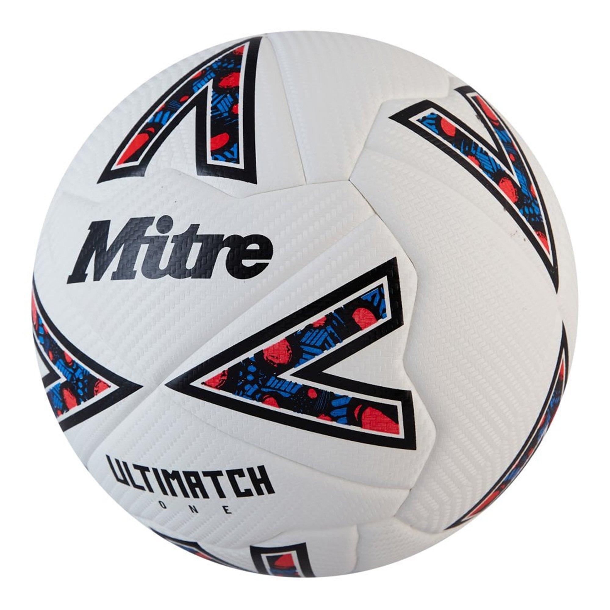 Wht/Blk/Red - Mitre - Ultimatch One Football - 3