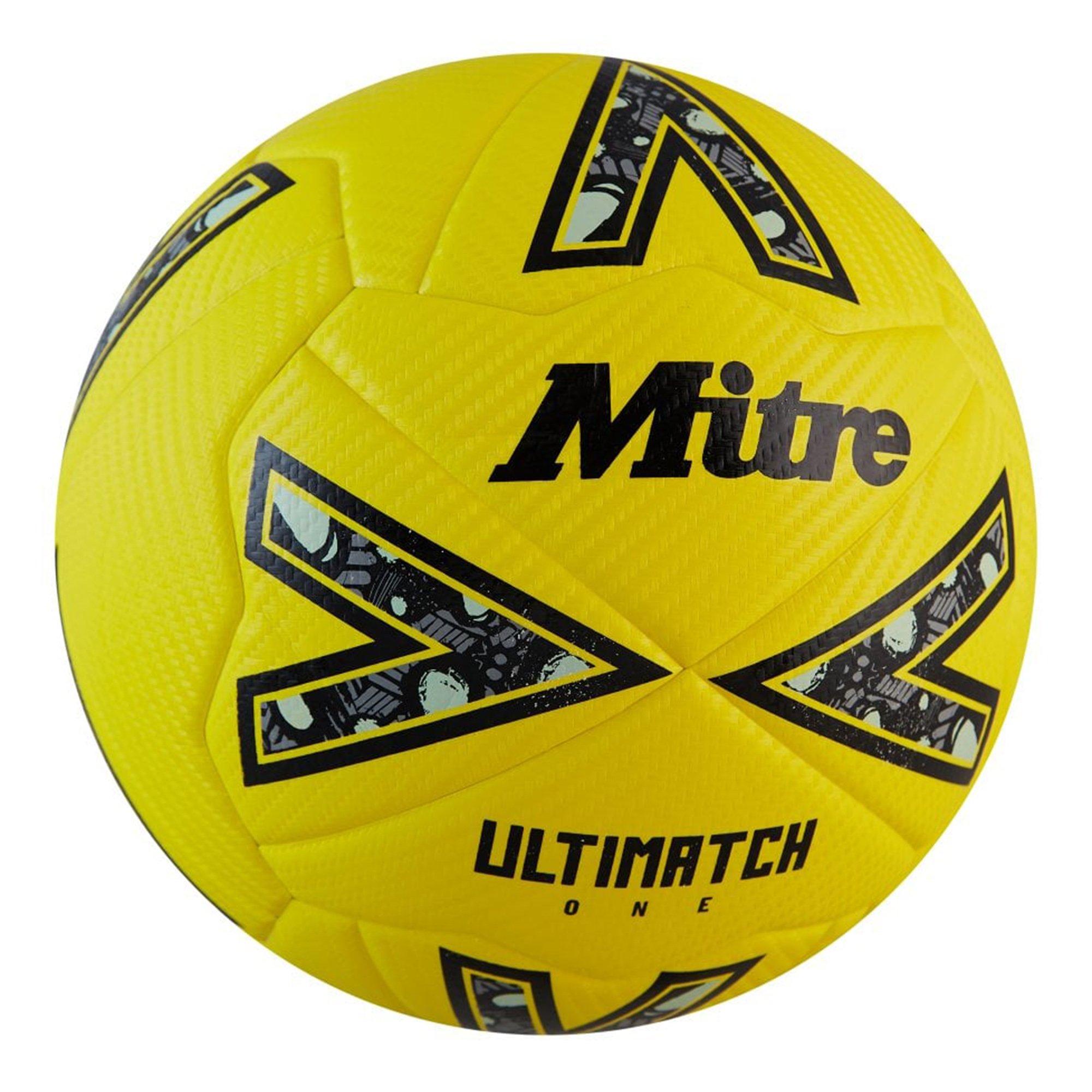 Yel/Blk/Gry - Mitre - Ultimatch One Football - 3