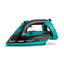 Tower Ceraglide 3100W Steam Iron Black and Teal