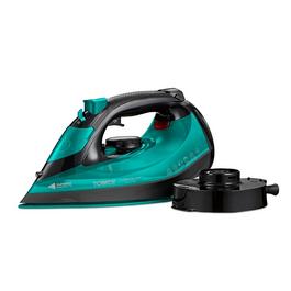 Tower Ceraglide Cord/Cordless Iron 2800W Black and Teal