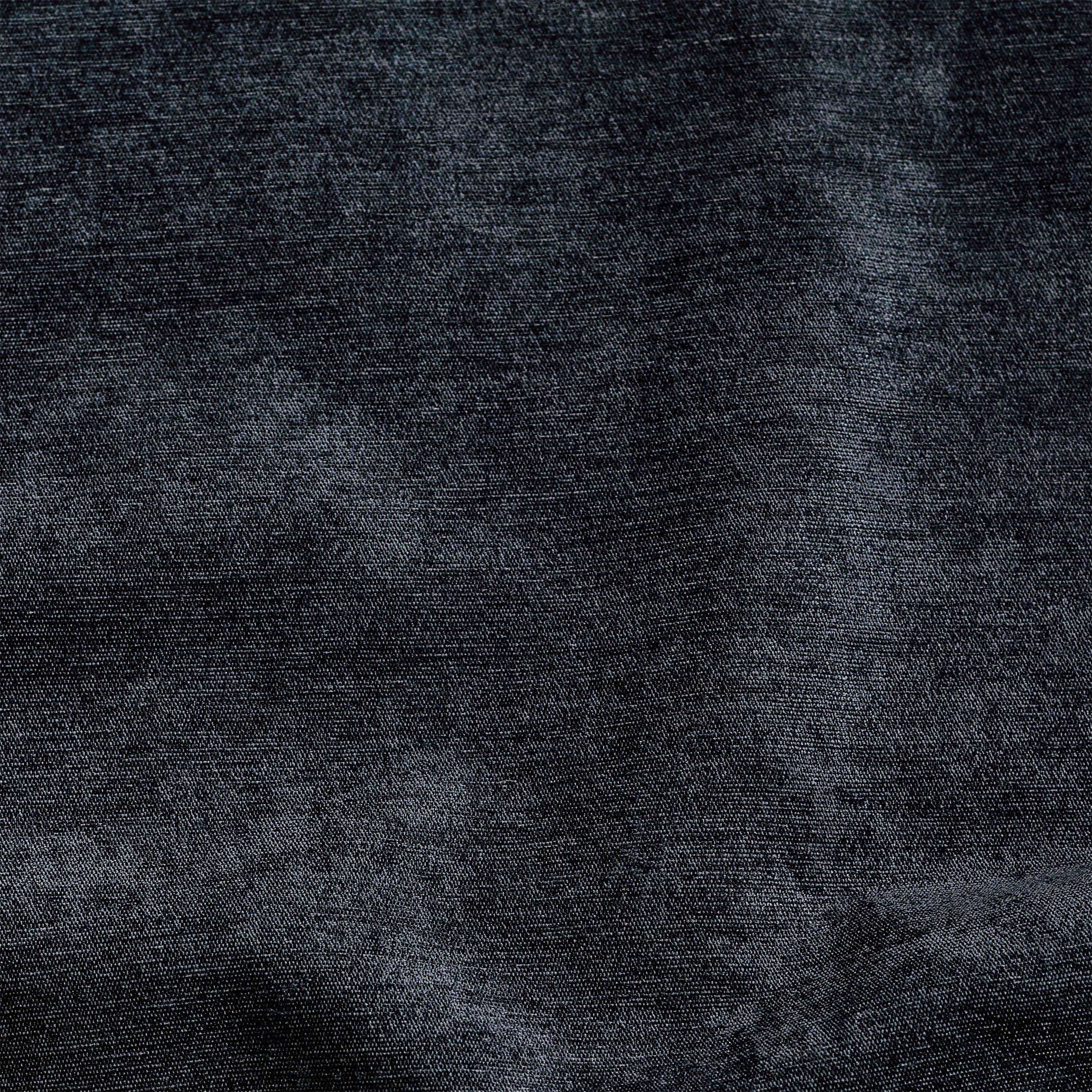 Charcoal - Alan Symonds - Chenille Blackout Ring Top Eyelet Curtains - 5