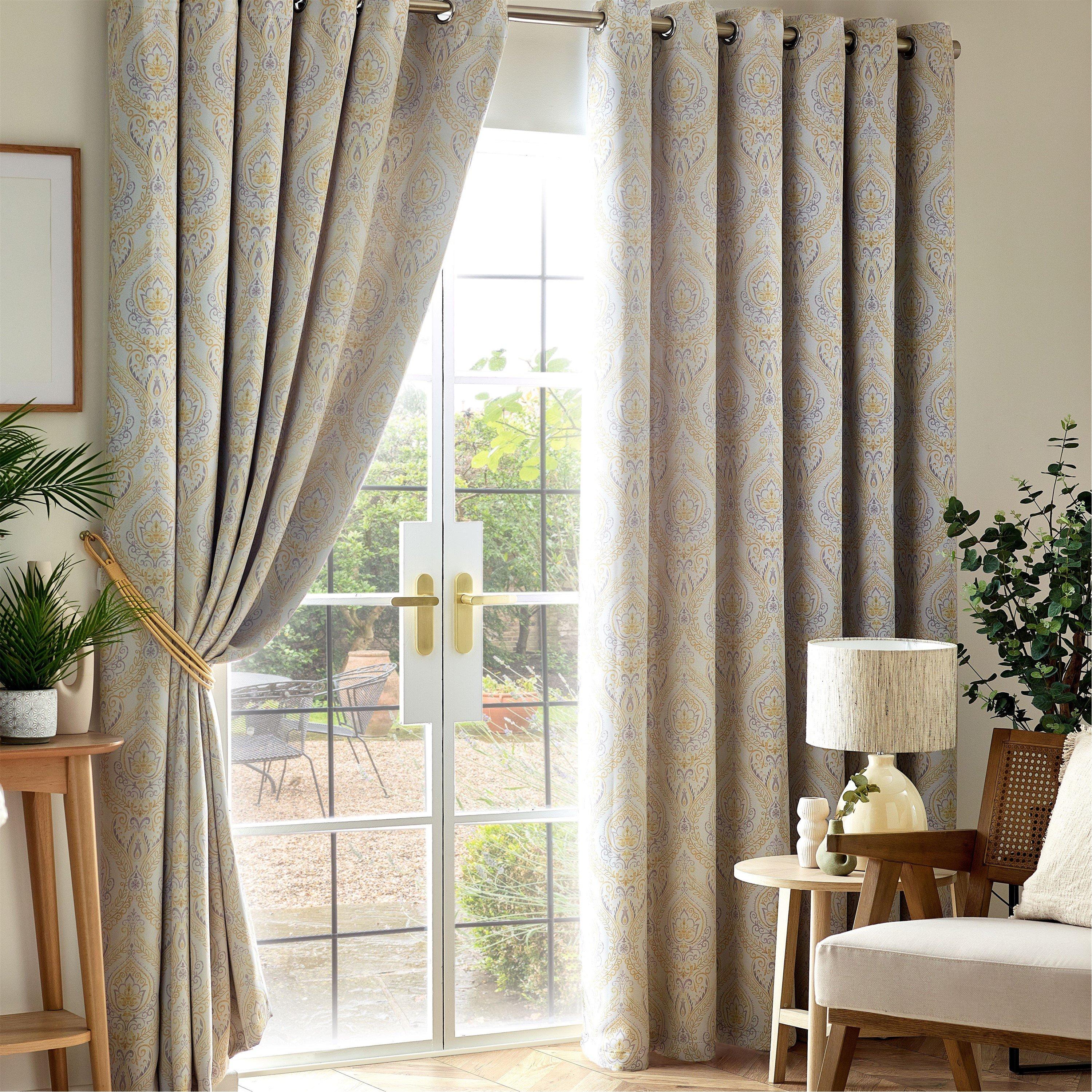 Alan Symonds Victoria Room Darkening Ring Top Curtains