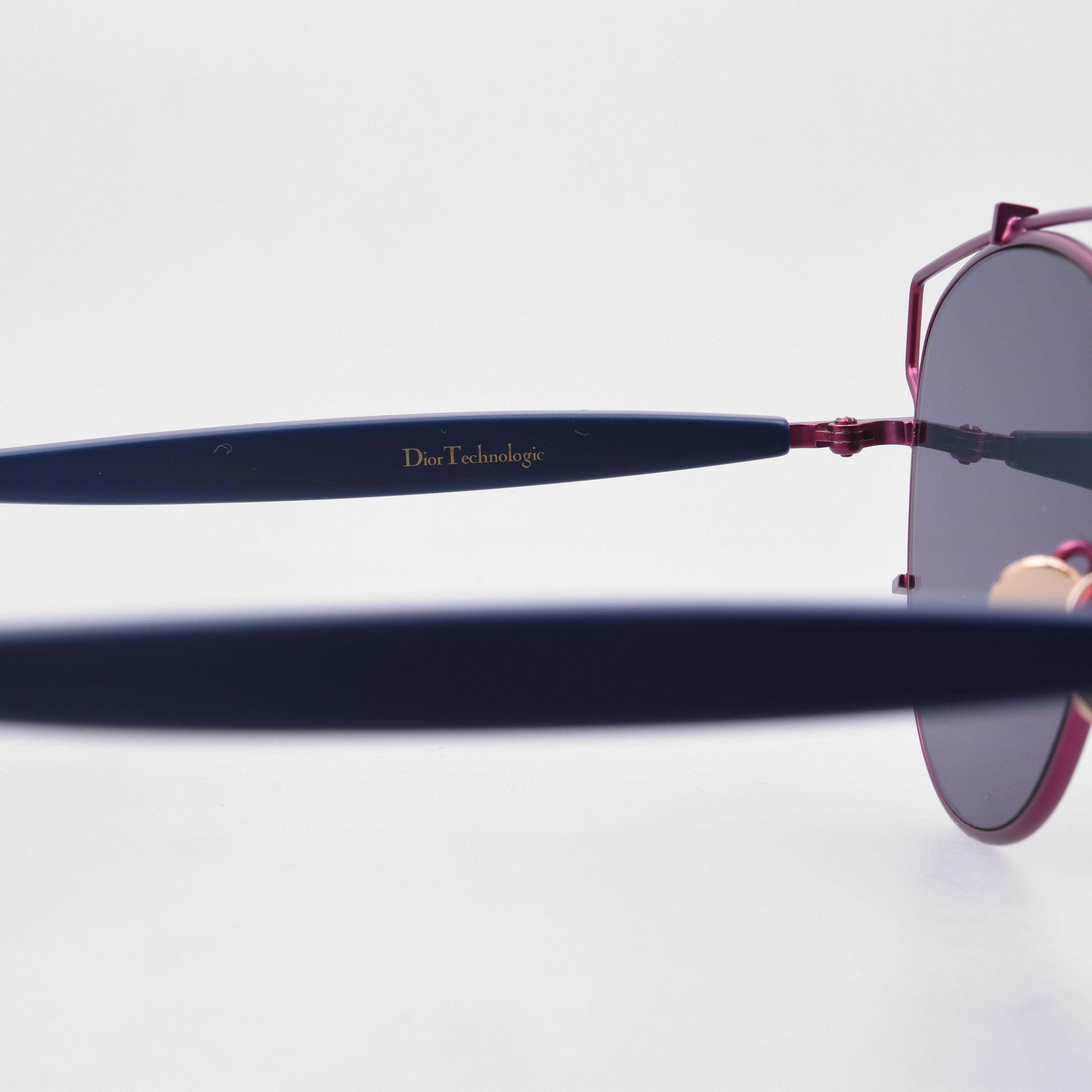 - - DIOR - Red Matte 0CD000621 Rectangle Sunglasses - 4