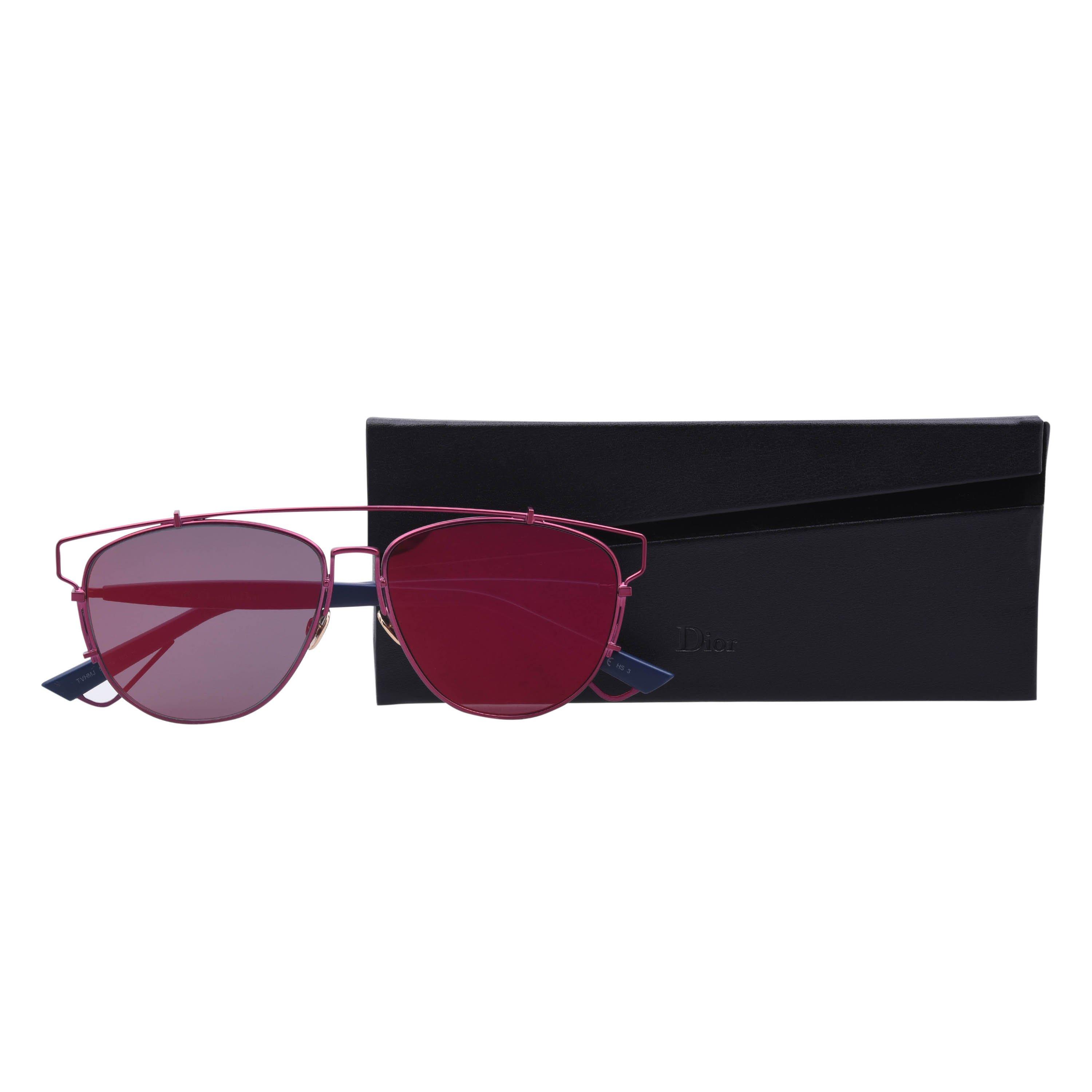 - - DIOR - Red Matte 0CD000621 Rectangle Sunglasses - 5