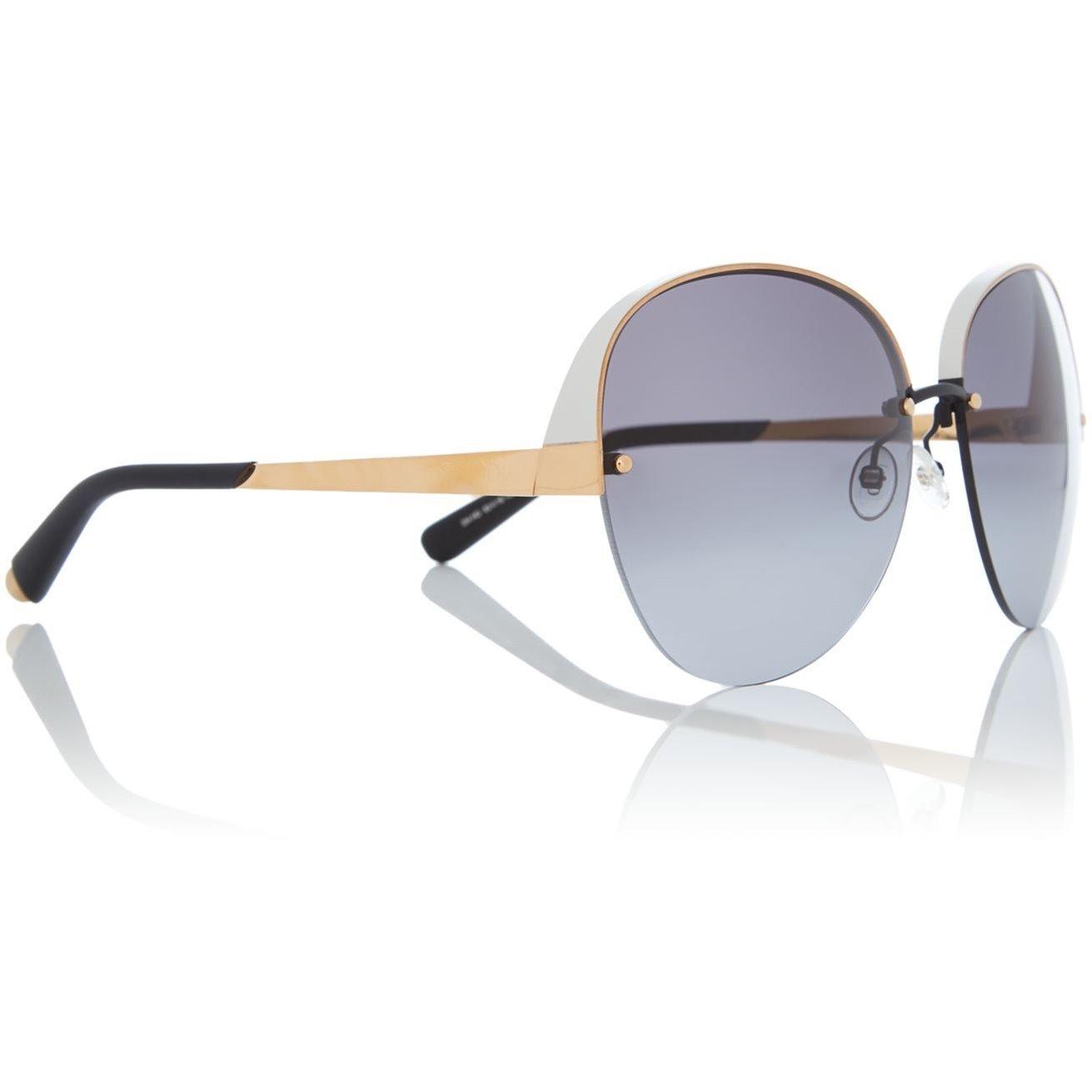 White - Swarovski - White Diorsuperbe Cd000816 Oval Sunglasses - 2