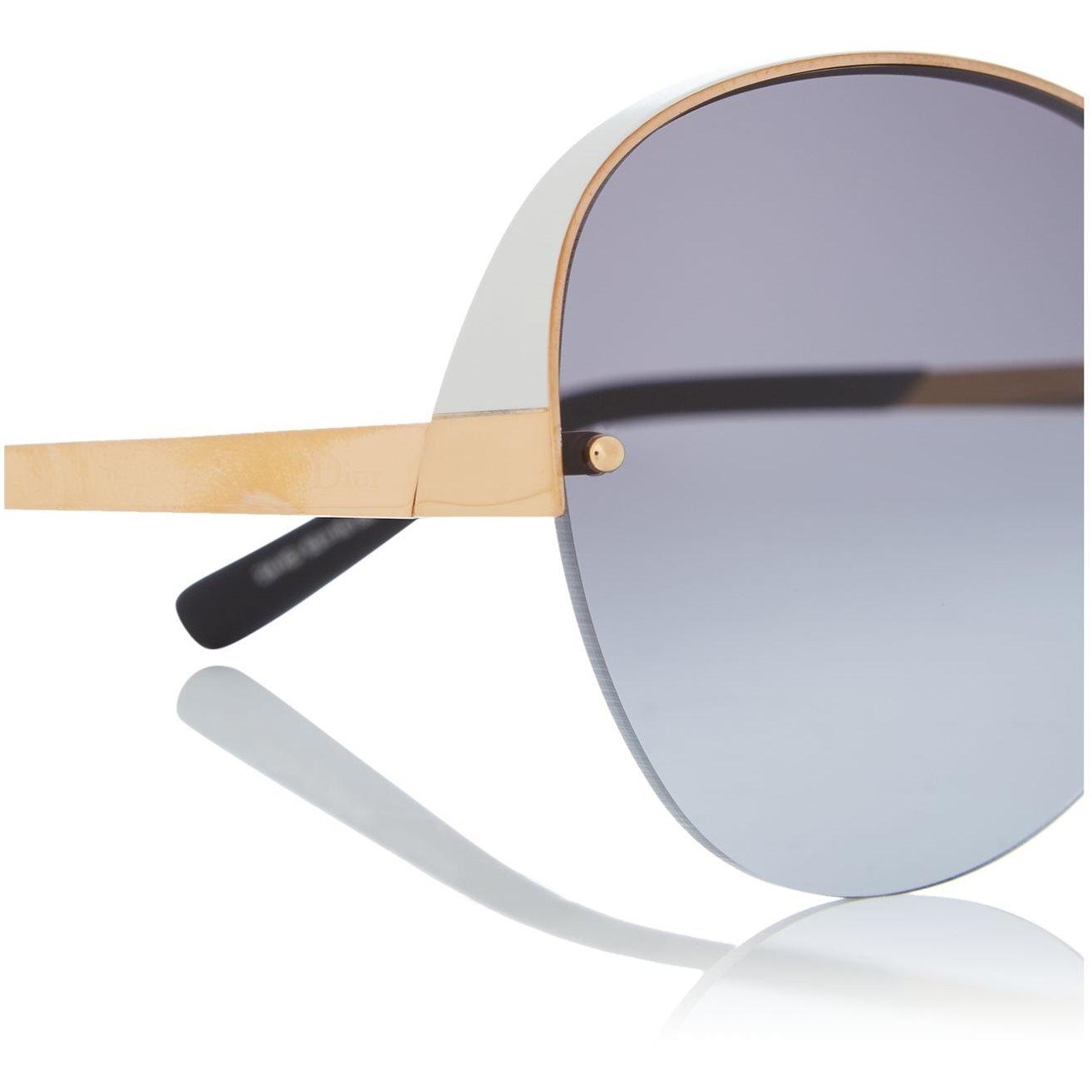 White - Swarovski - White Diorsuperbe Cd000816 Oval Sunglasses - 3