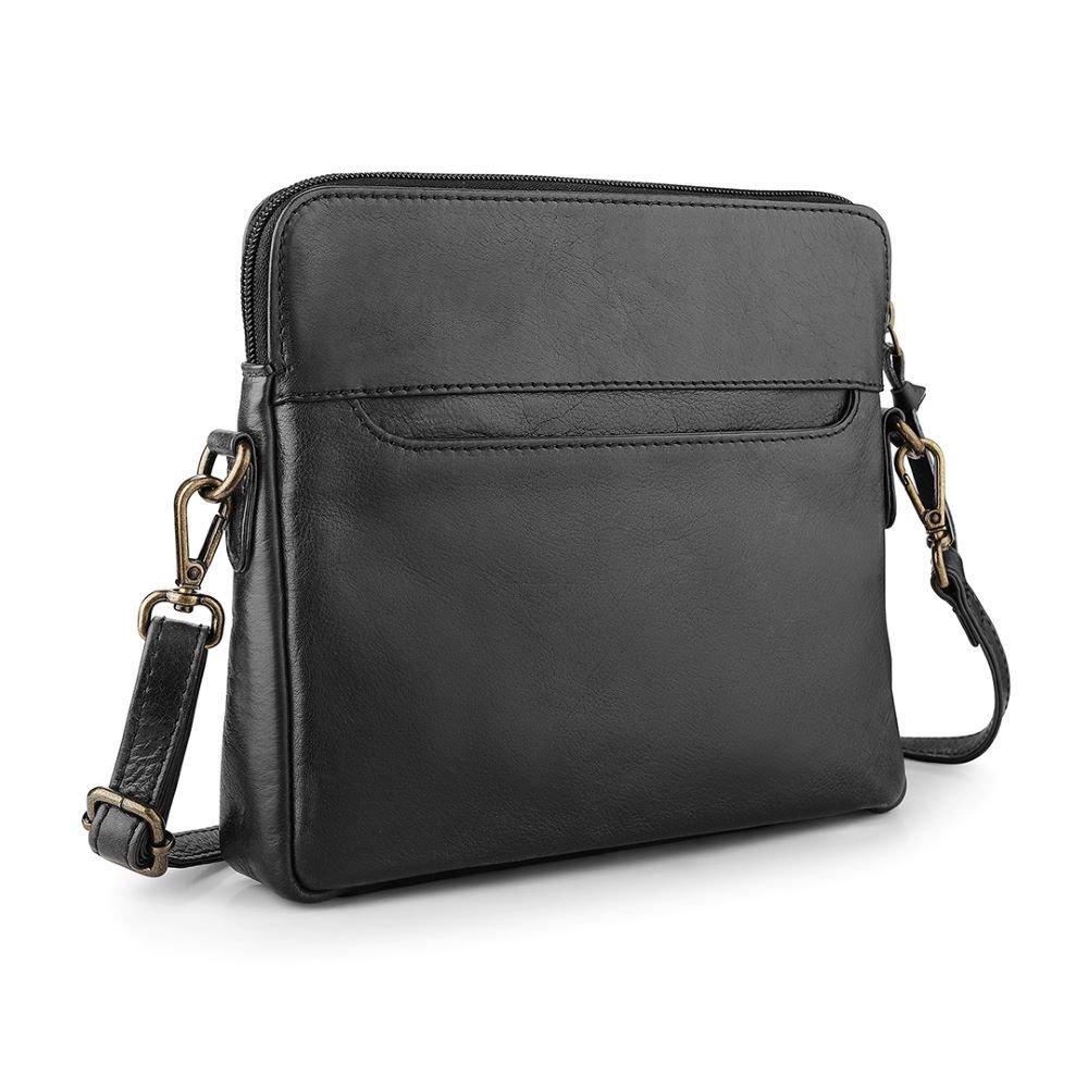 Black - PRIMEHIDE Leather - Washed Cancun Small Crossbody Bag Sofia - 2